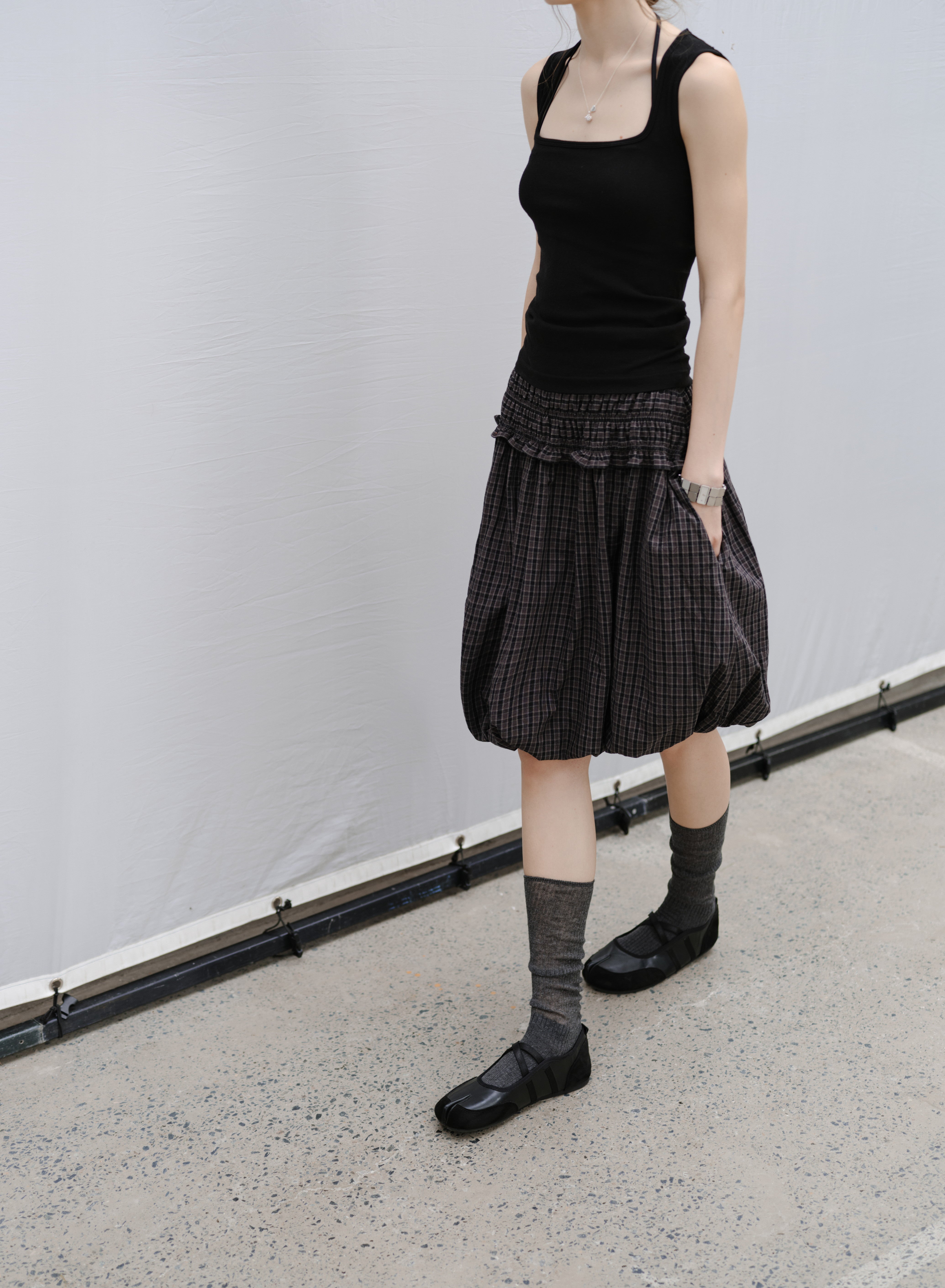 2WAY PLAID BLOUSE×SKIRT / 2WAYチェックブラウス×スカート