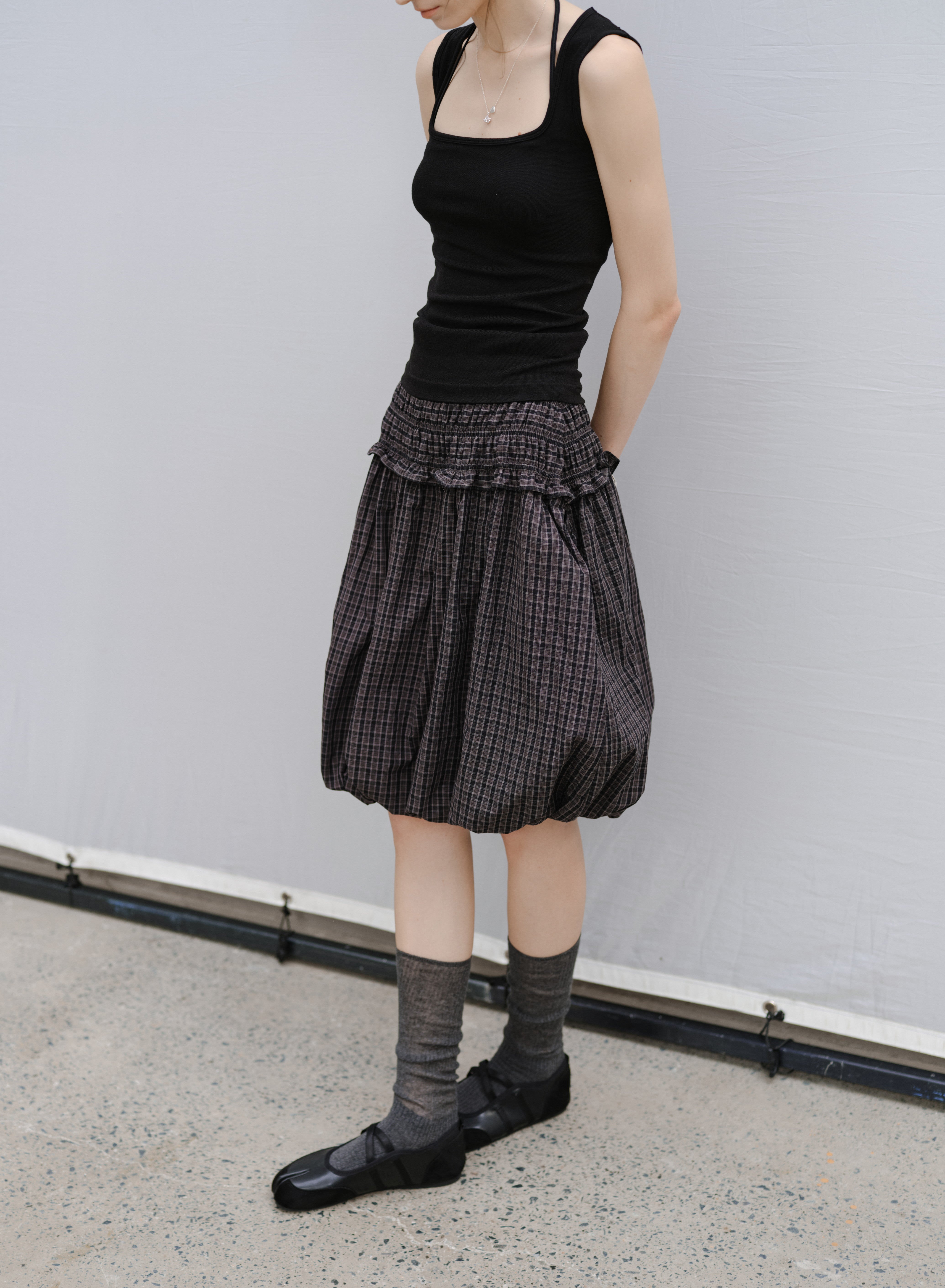 2WAY PLAID BLOUSE×SKIRT / 2WAYチェックブラウス×スカート