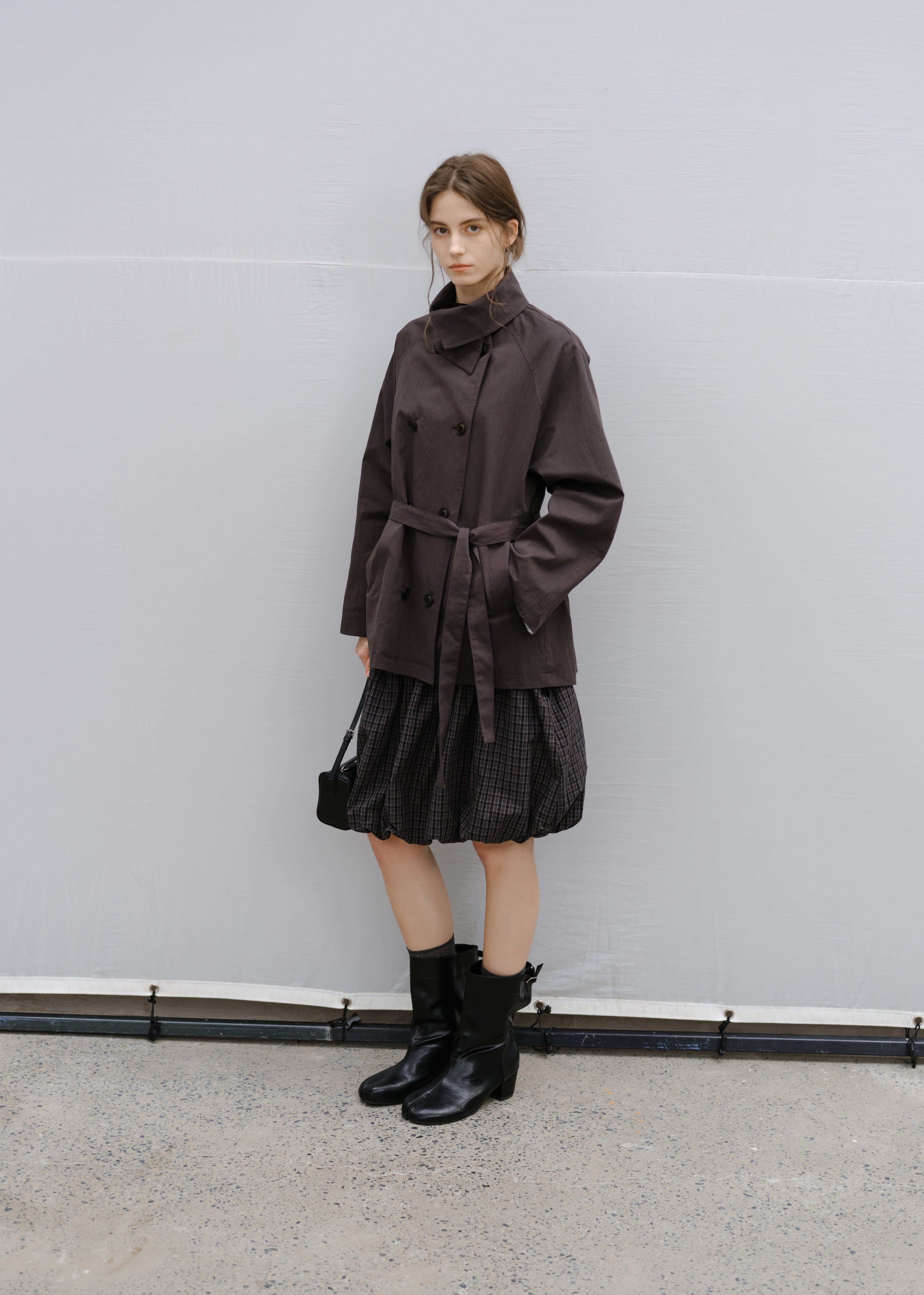 NATURAL COLOR MIDI TRENCH / ナチュラルカラーミドルトレンチ