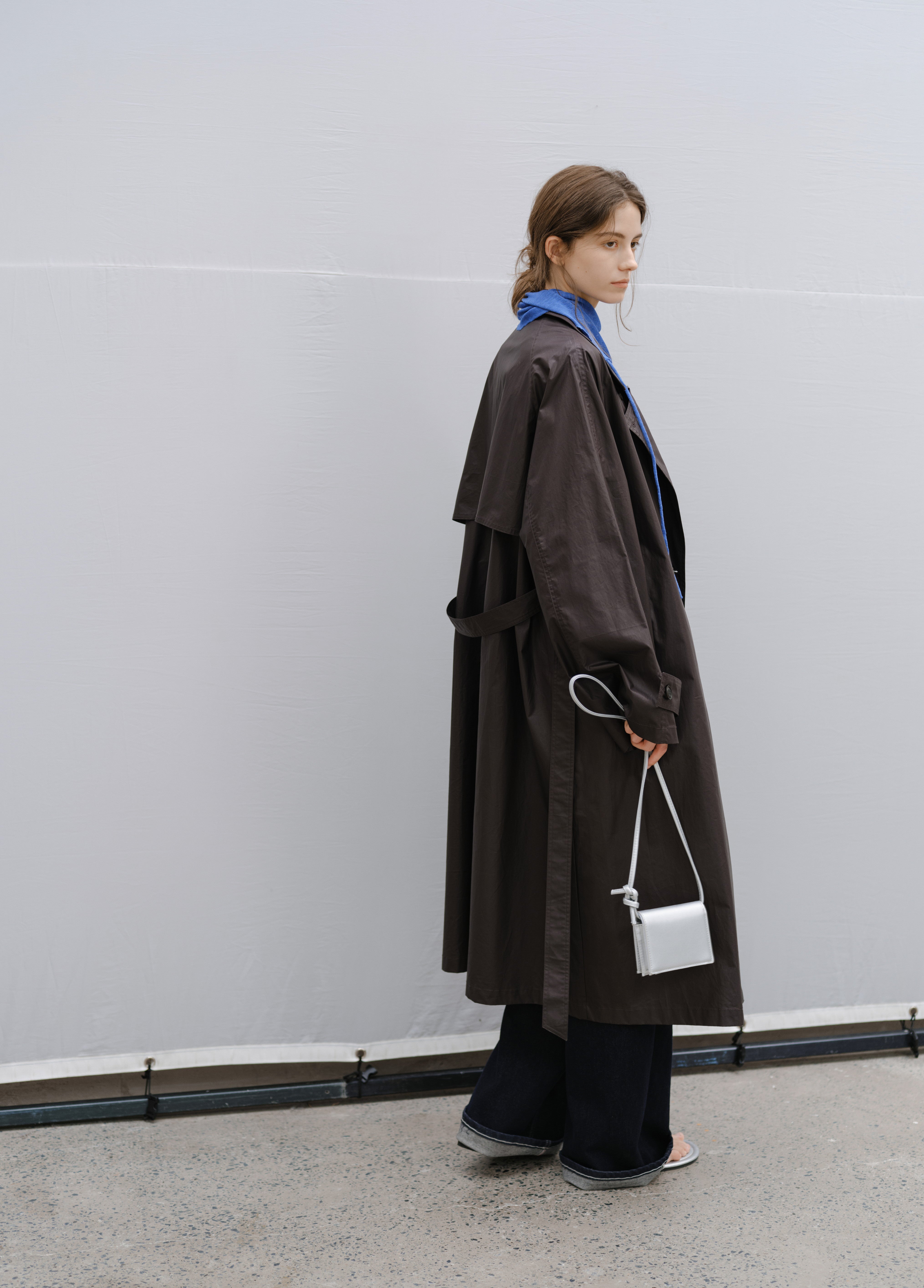 COATING TEXTURE LONG TRENCH / コーティングテクスチャーロングトレンチ