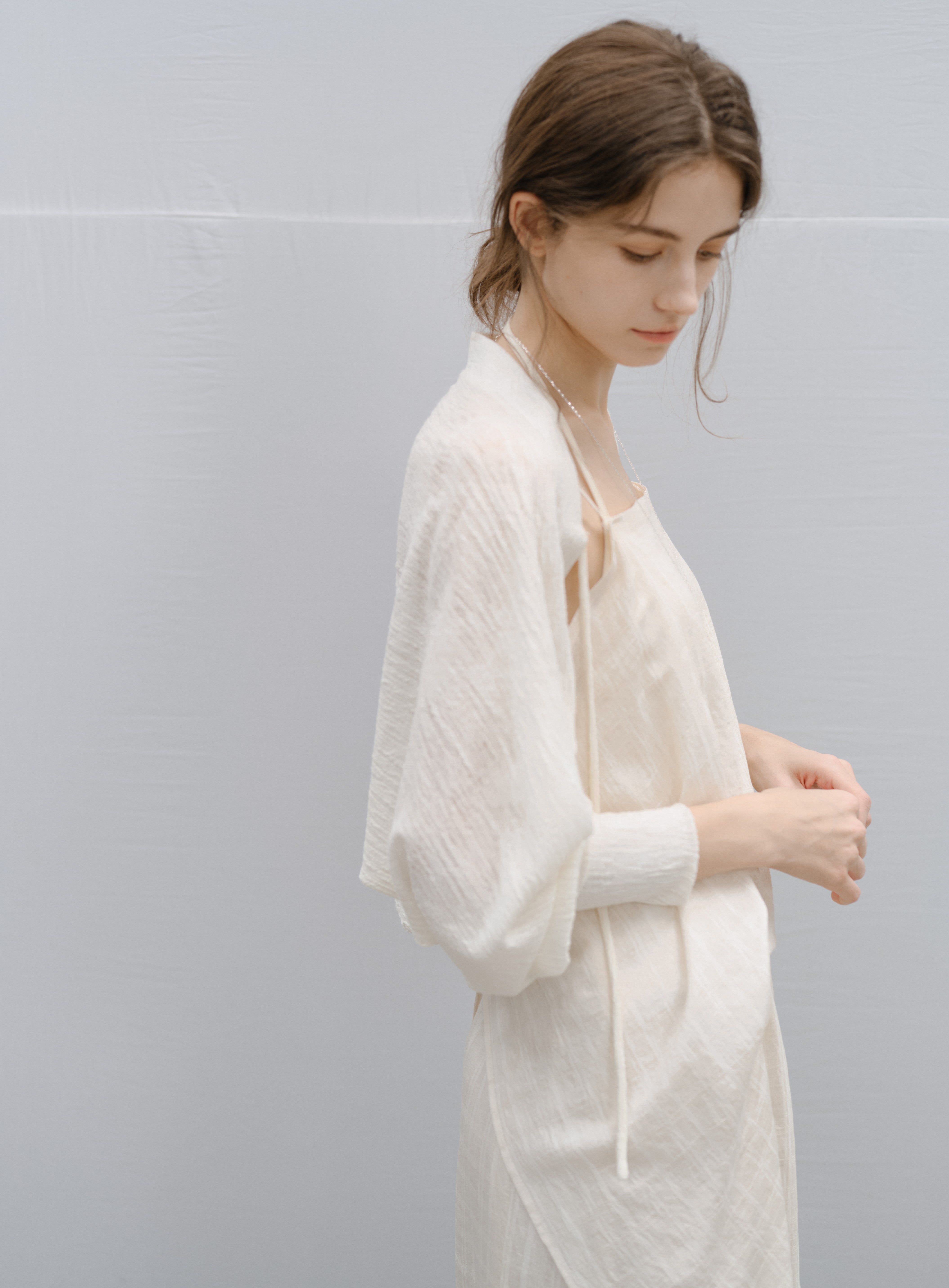 DRAPE SHORT BOLERO CARDIGAN / ドレープショートボレロカーディガン