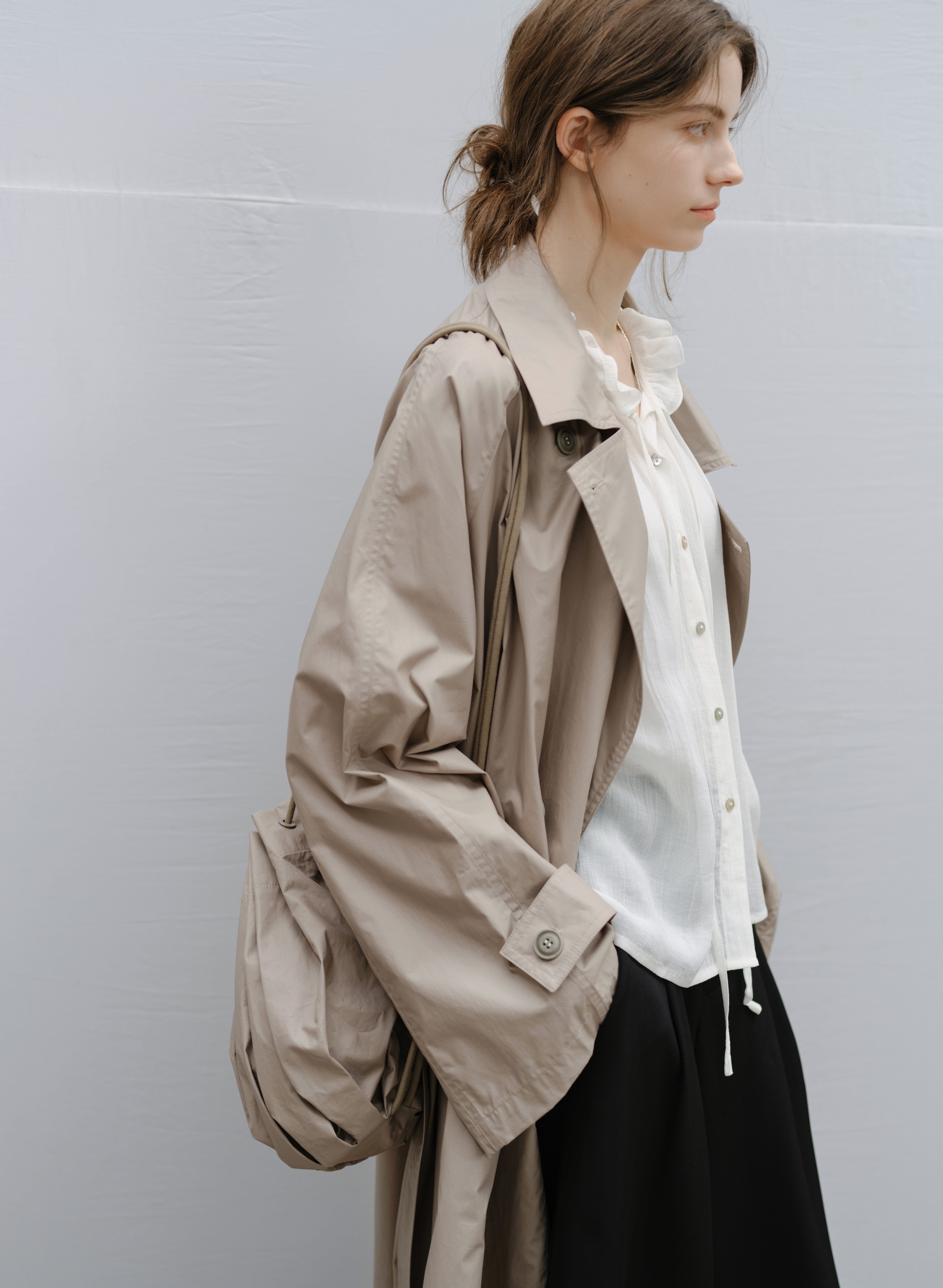 COATING TEXTURE PLEATS BAG / コーティングテクスチャープリーツバック