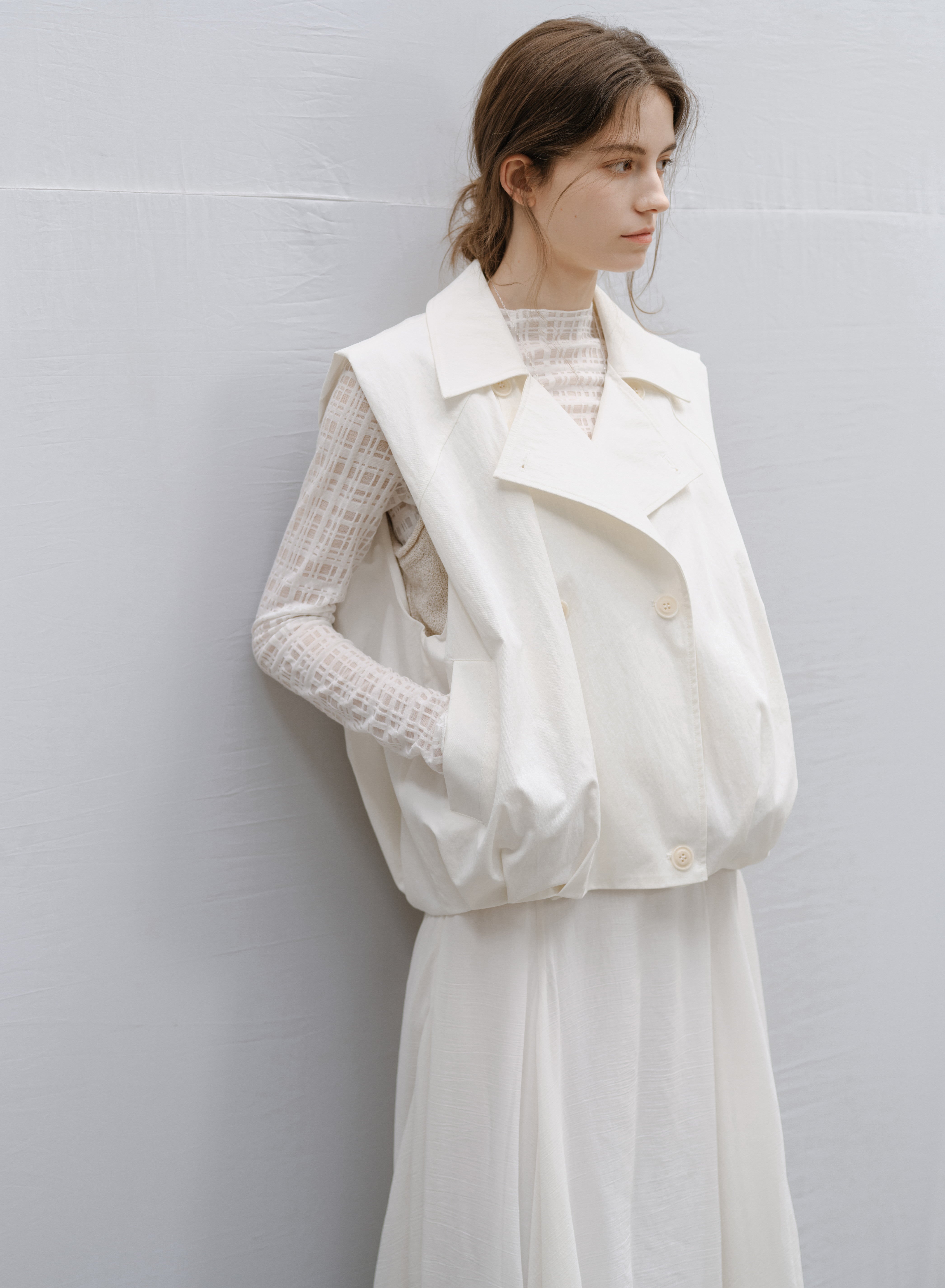 HEM TUCK VEST TRENCH