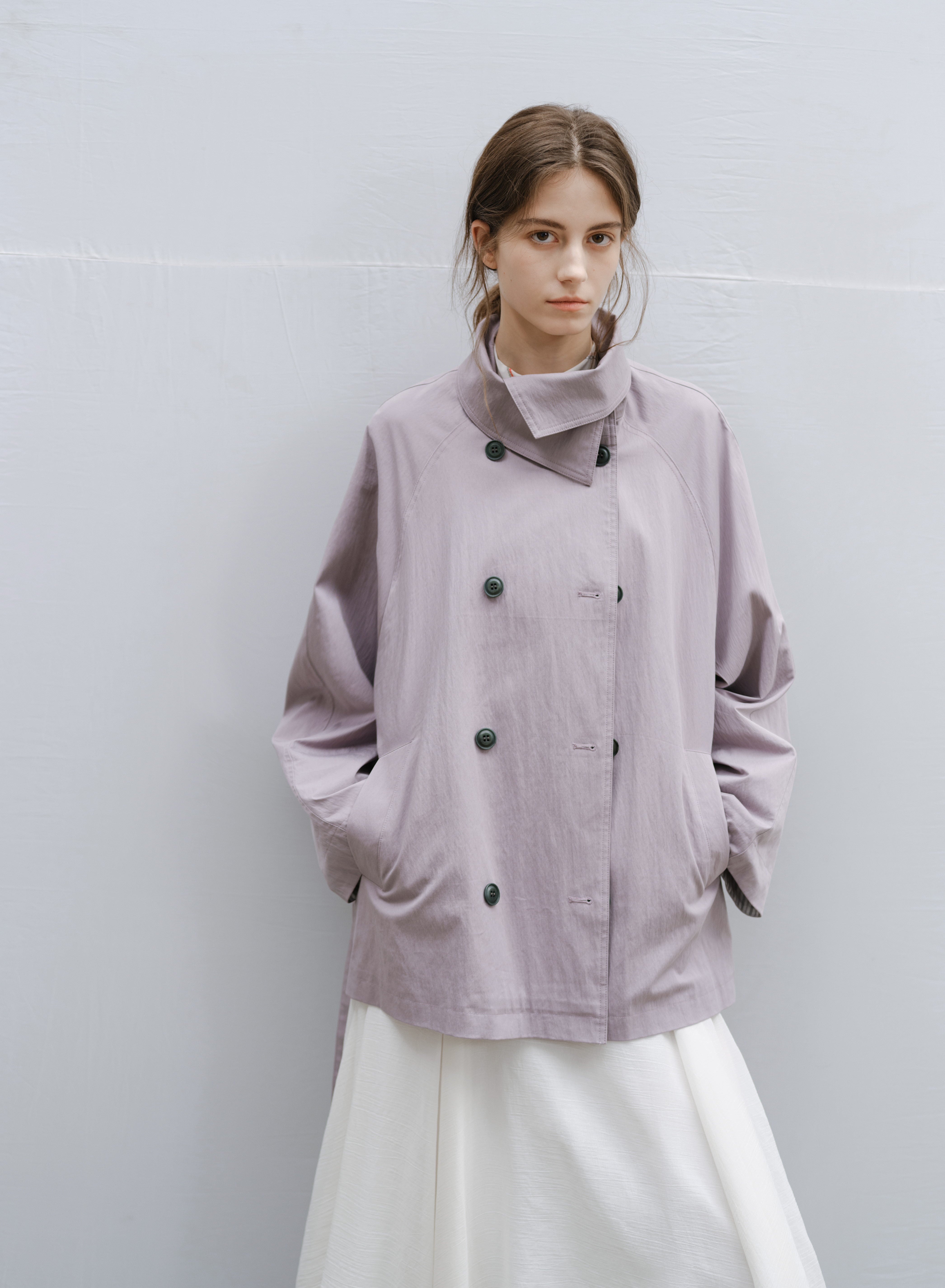 NATURAL COLOR MIDI TRENCH / ナチュラルカラーミドルトレンチ