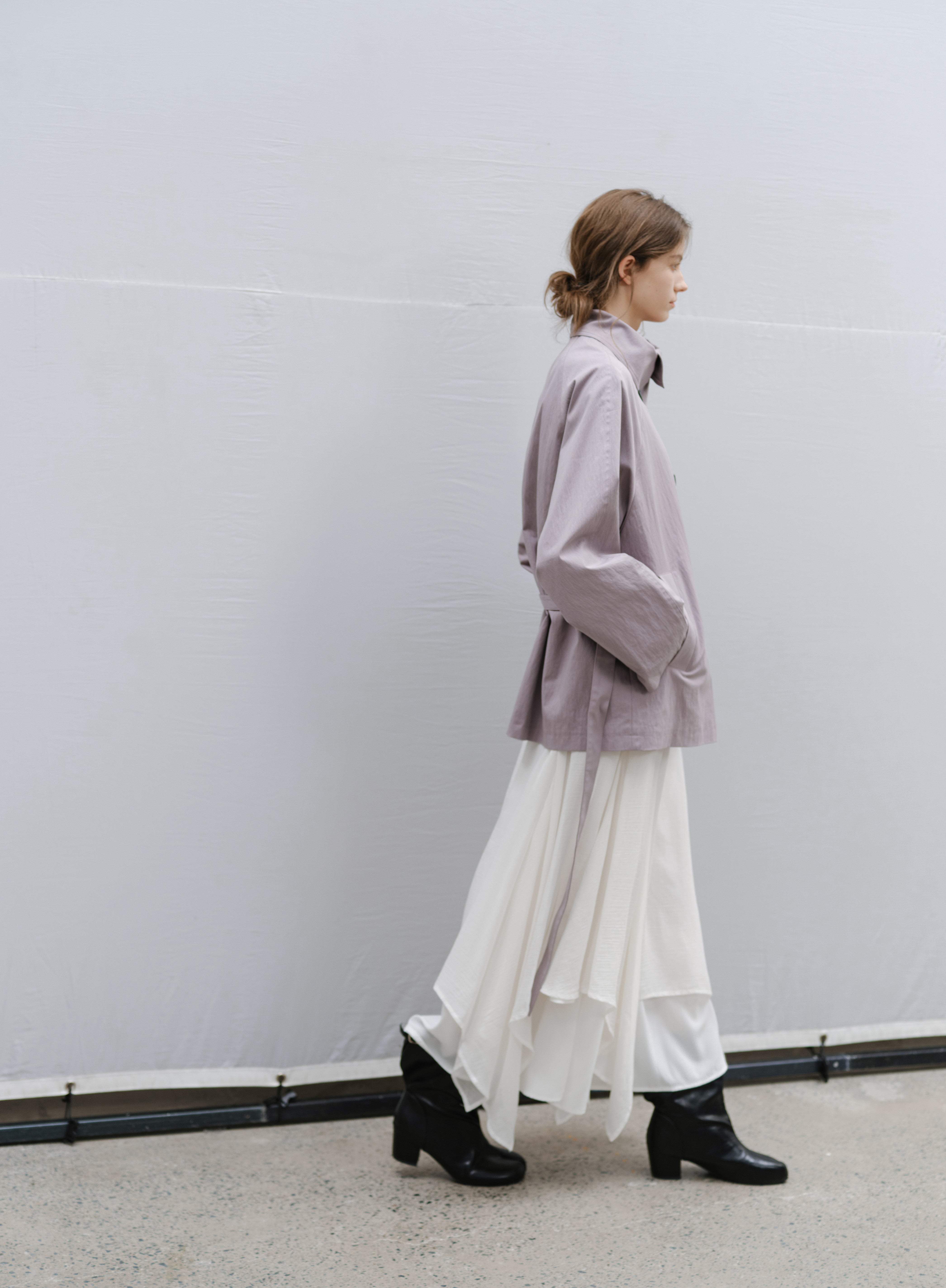 NATURAL COLOR MIDI TRENCH / ナチュラルカラーミドルトレンチ