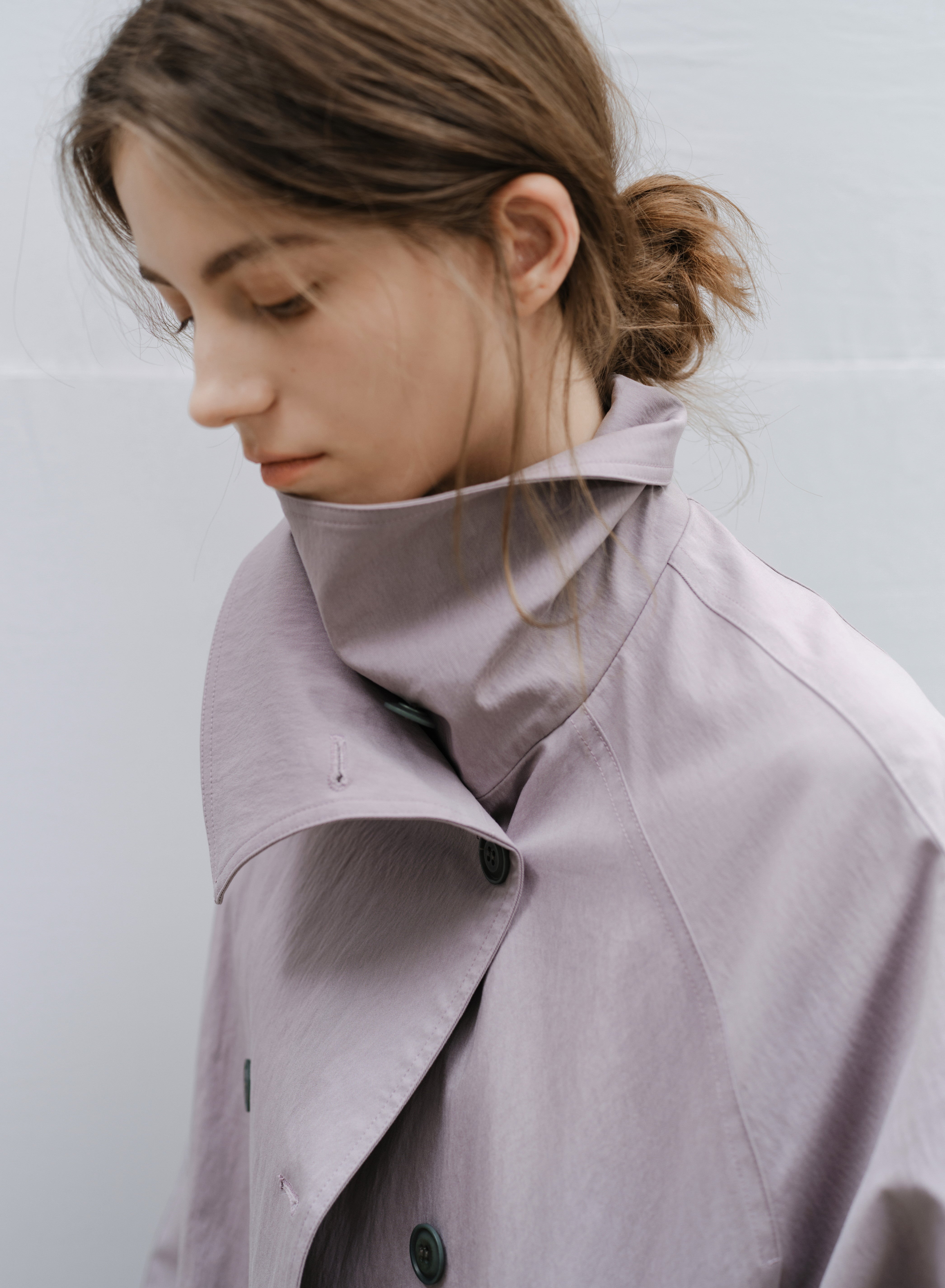 NATURAL COLOR MIDI TRENCH / ナチュラルカラーミドルトレンチ