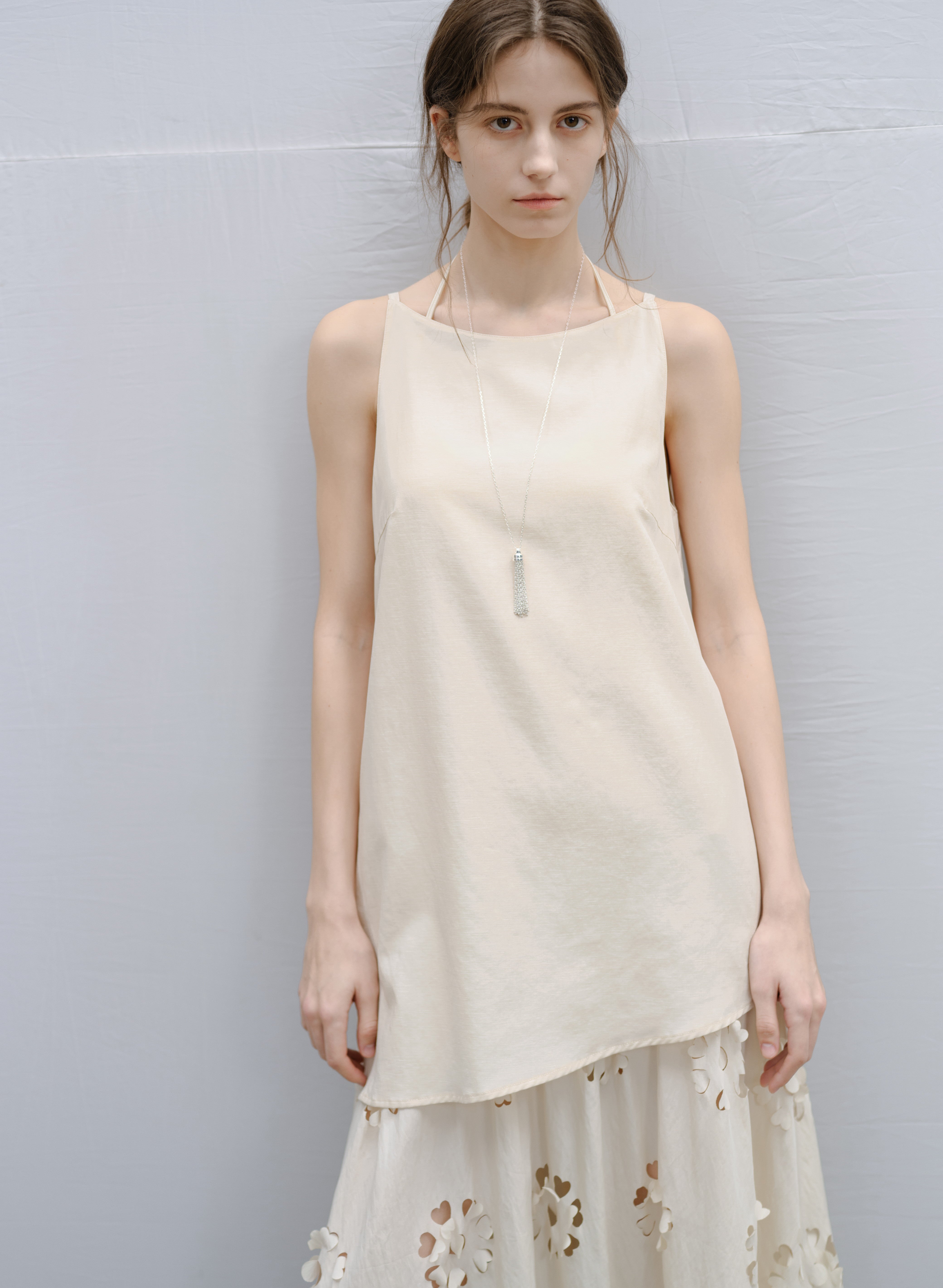 FLOWER CUT DOCKING DRESS / フラワーカットドッキングワンピース