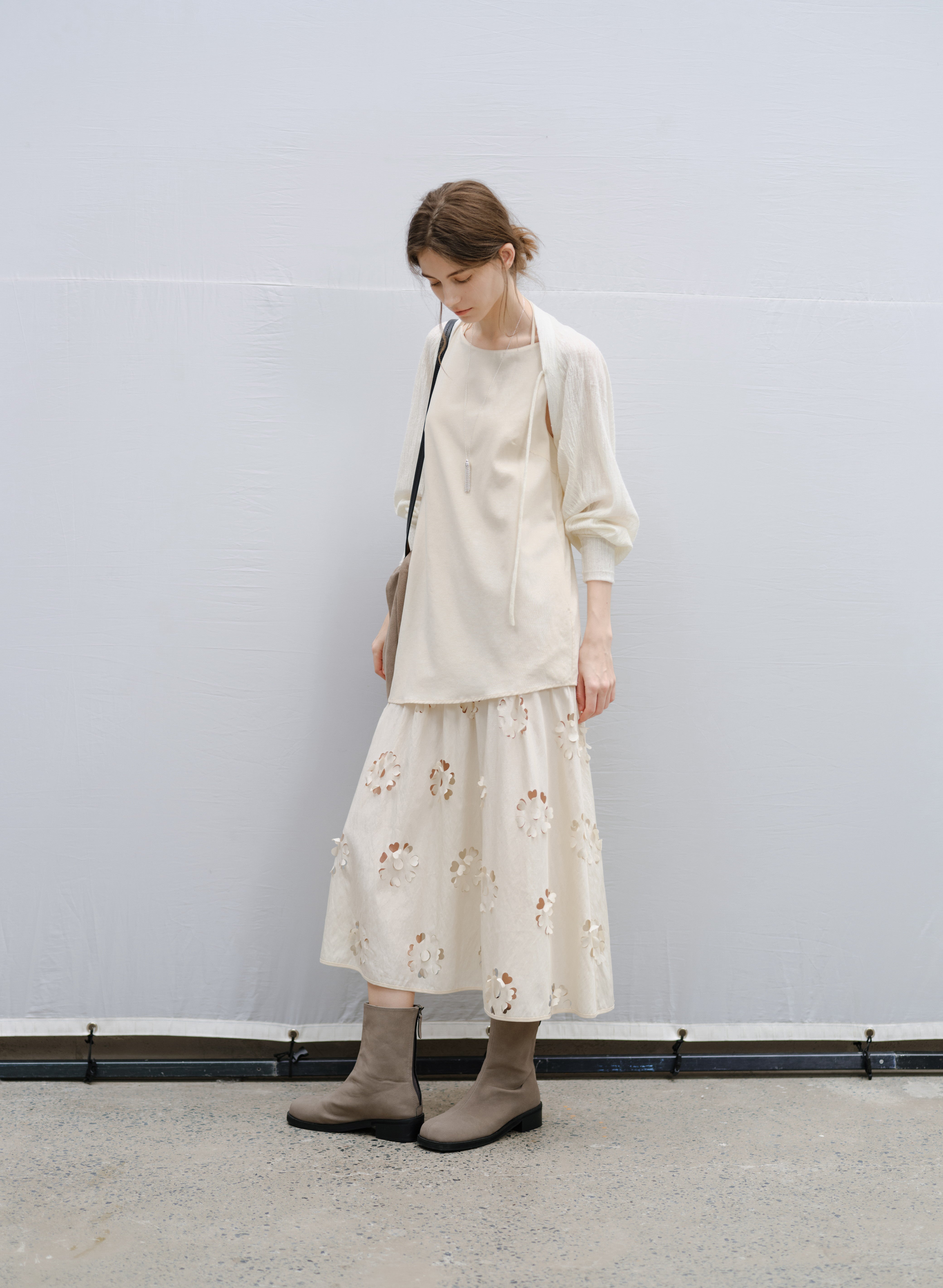 DRAPE SHORT BOLERO CARDIGAN / ドレープショートボレロカーディガン