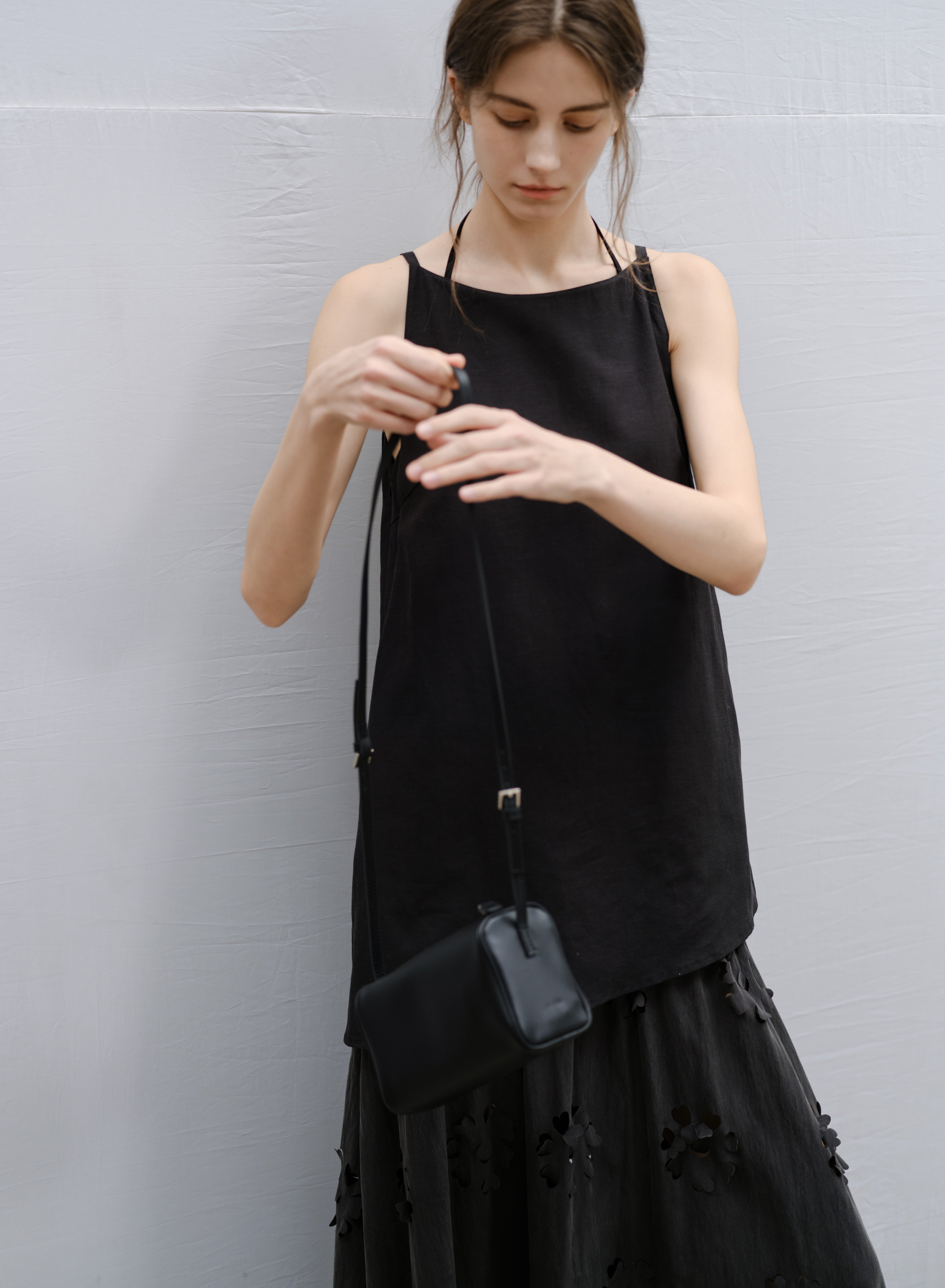 FLOWER CUT DOCKING DRESS / フラワーカットドッキングワンピース