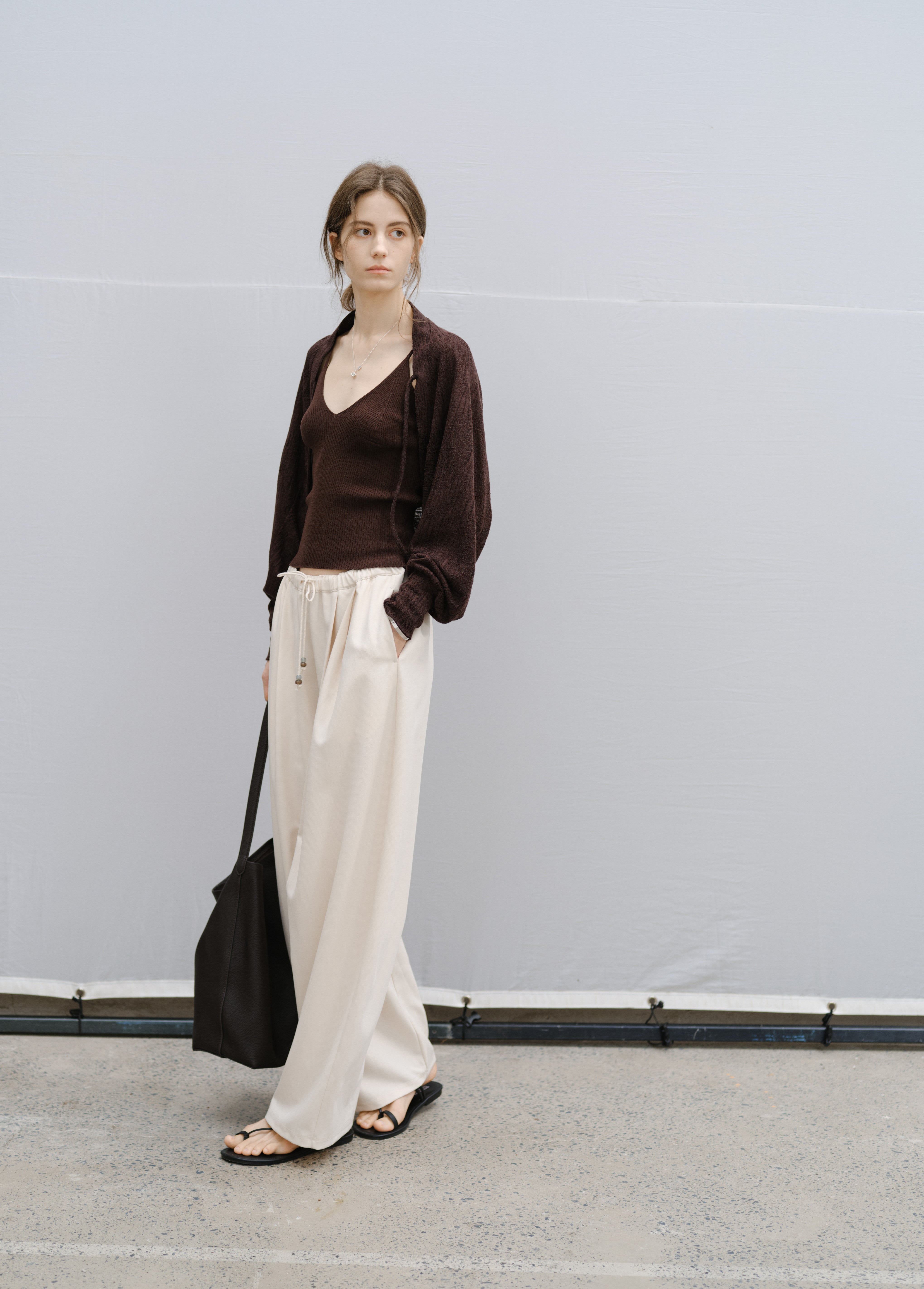 DRAPE SHORT BOLERO CARDIGAN / ドレープショートボレロカーディガン