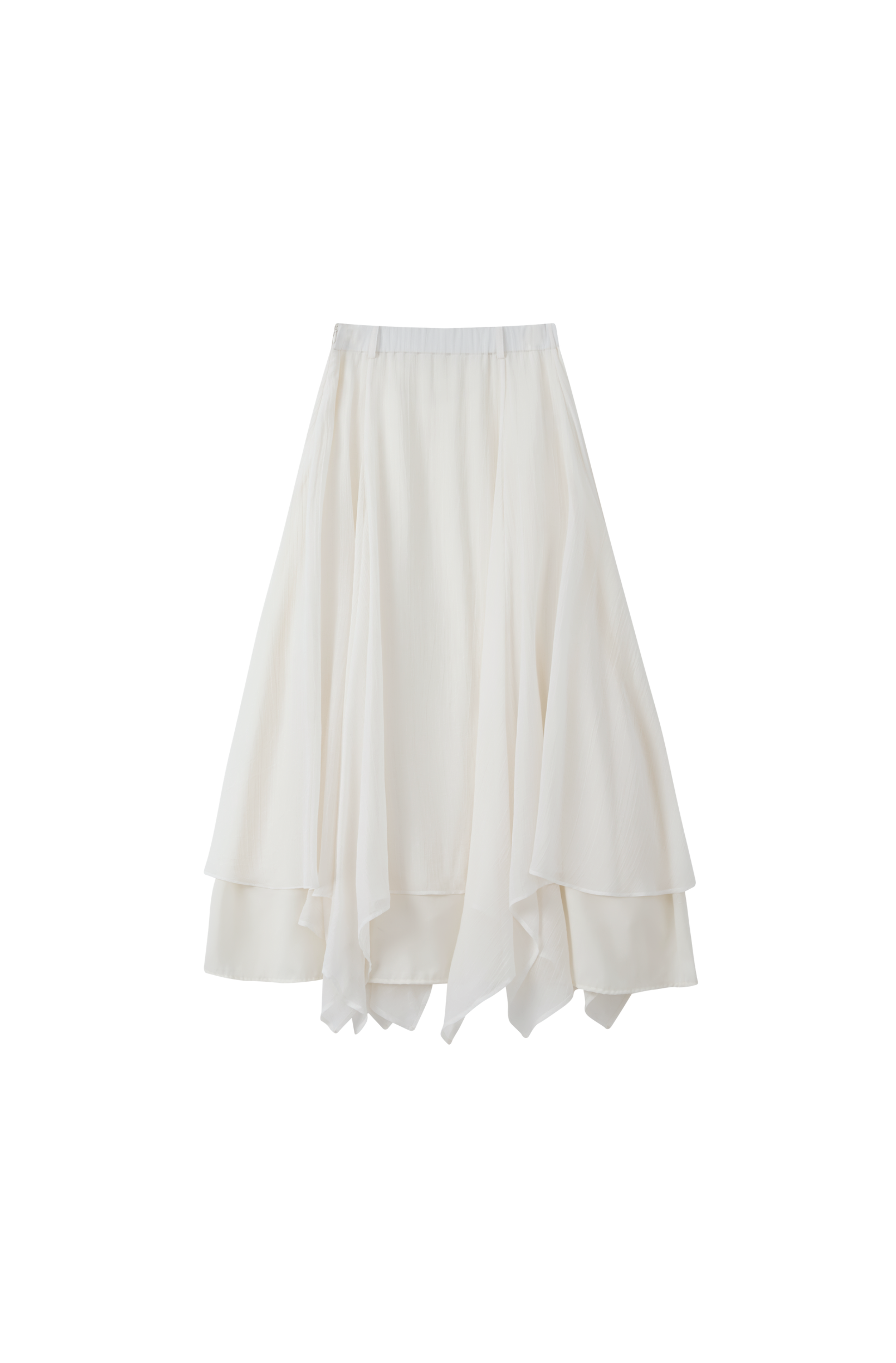 MIX FRILL CHIFFON SKIRT / 믹스 프릴 쉬폰 스커트