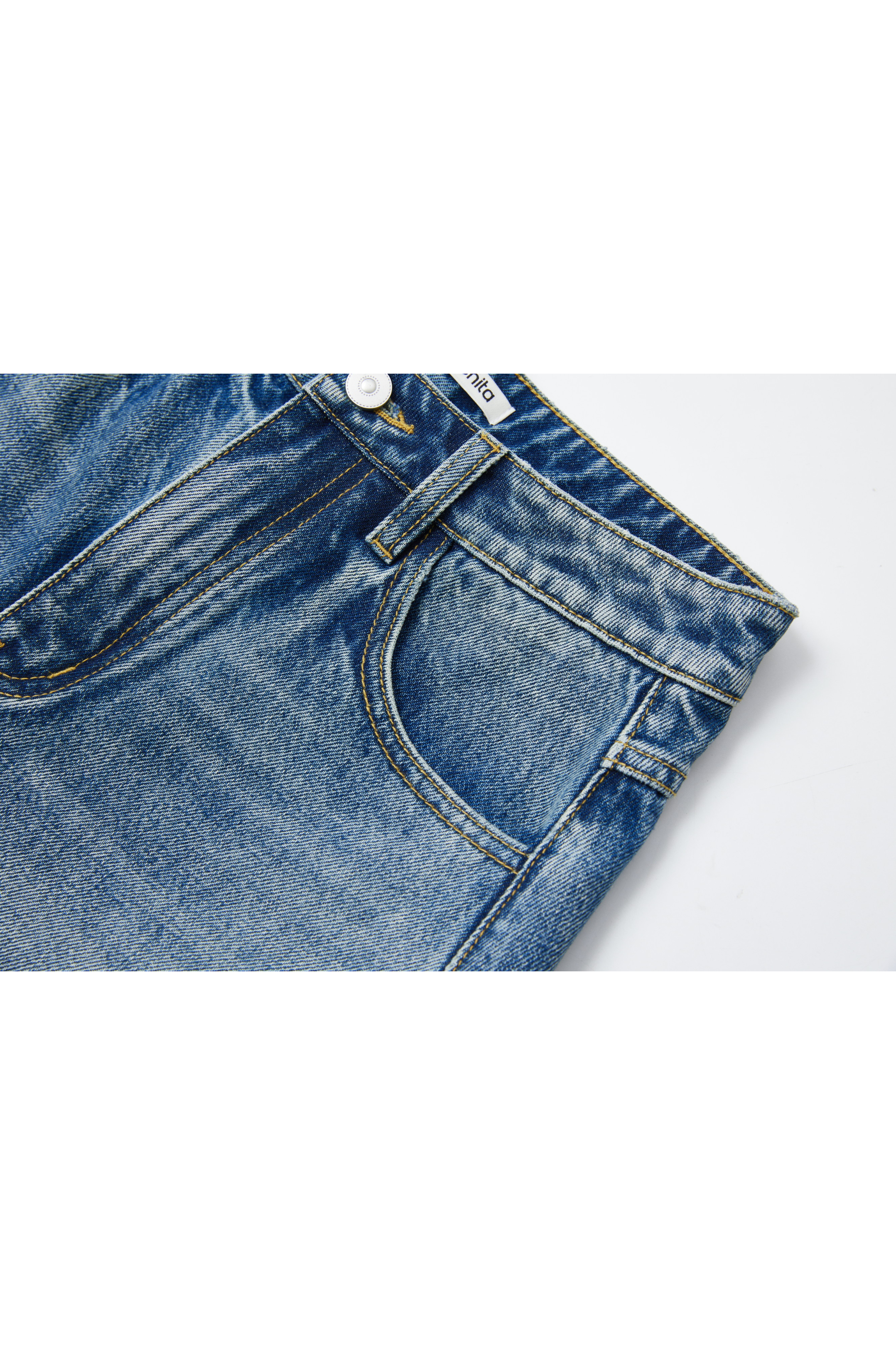 WIDE DENIM HALF PANTS / ワイドデニムハーフパンツ