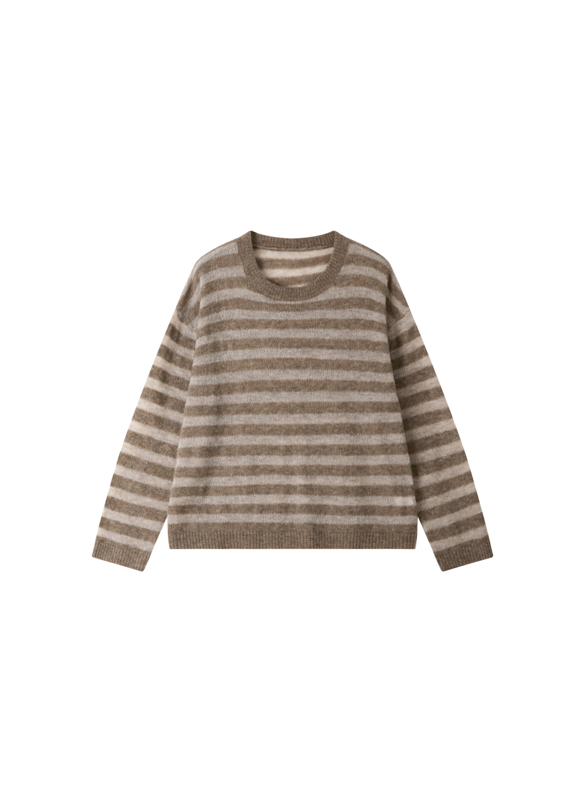 COLOR STRIPE LOOSE SWEATER