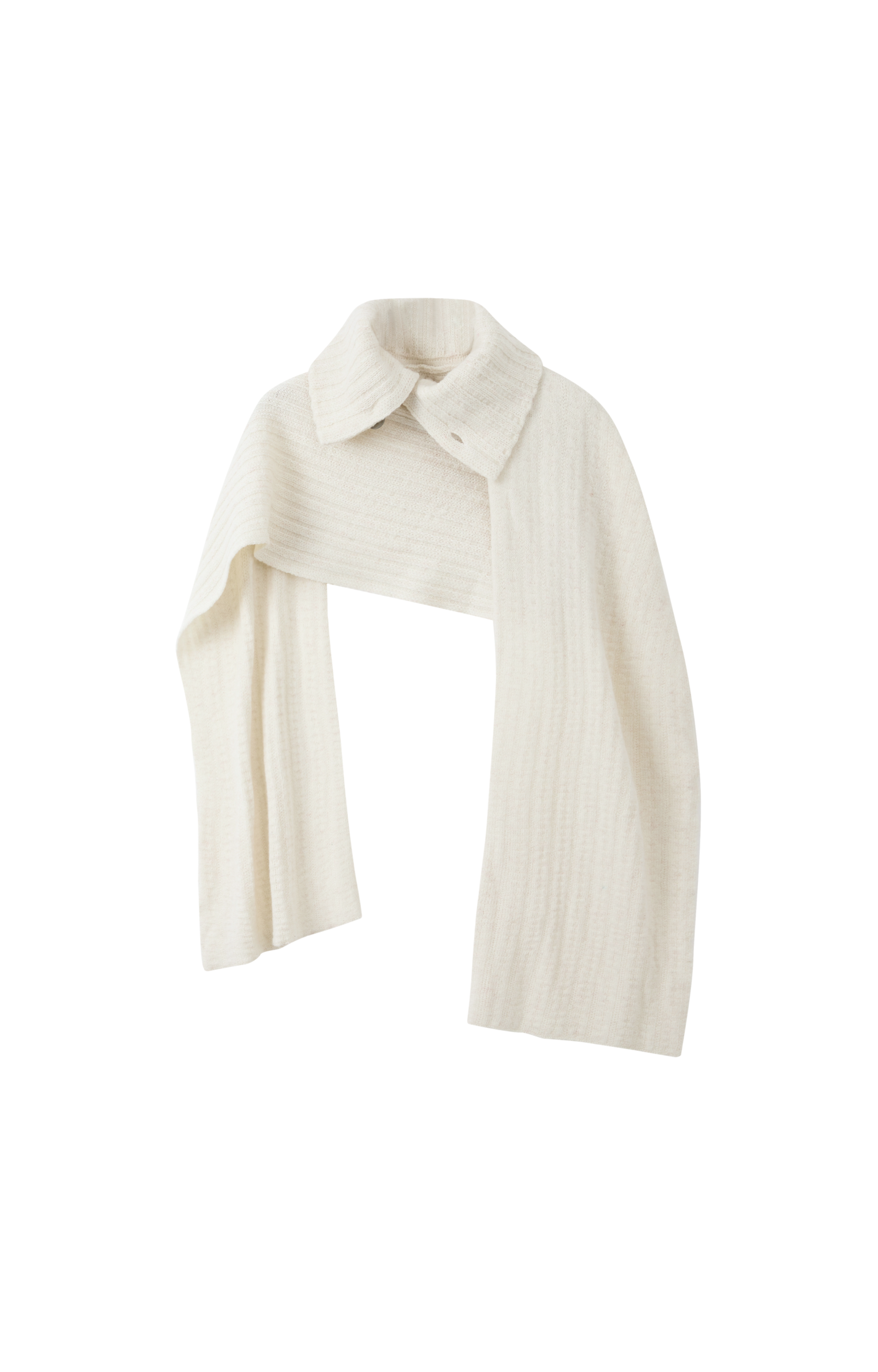 ASYMMETRIC TURTLE KNIT SCARF / アシンメトリータートルニットスカーフ