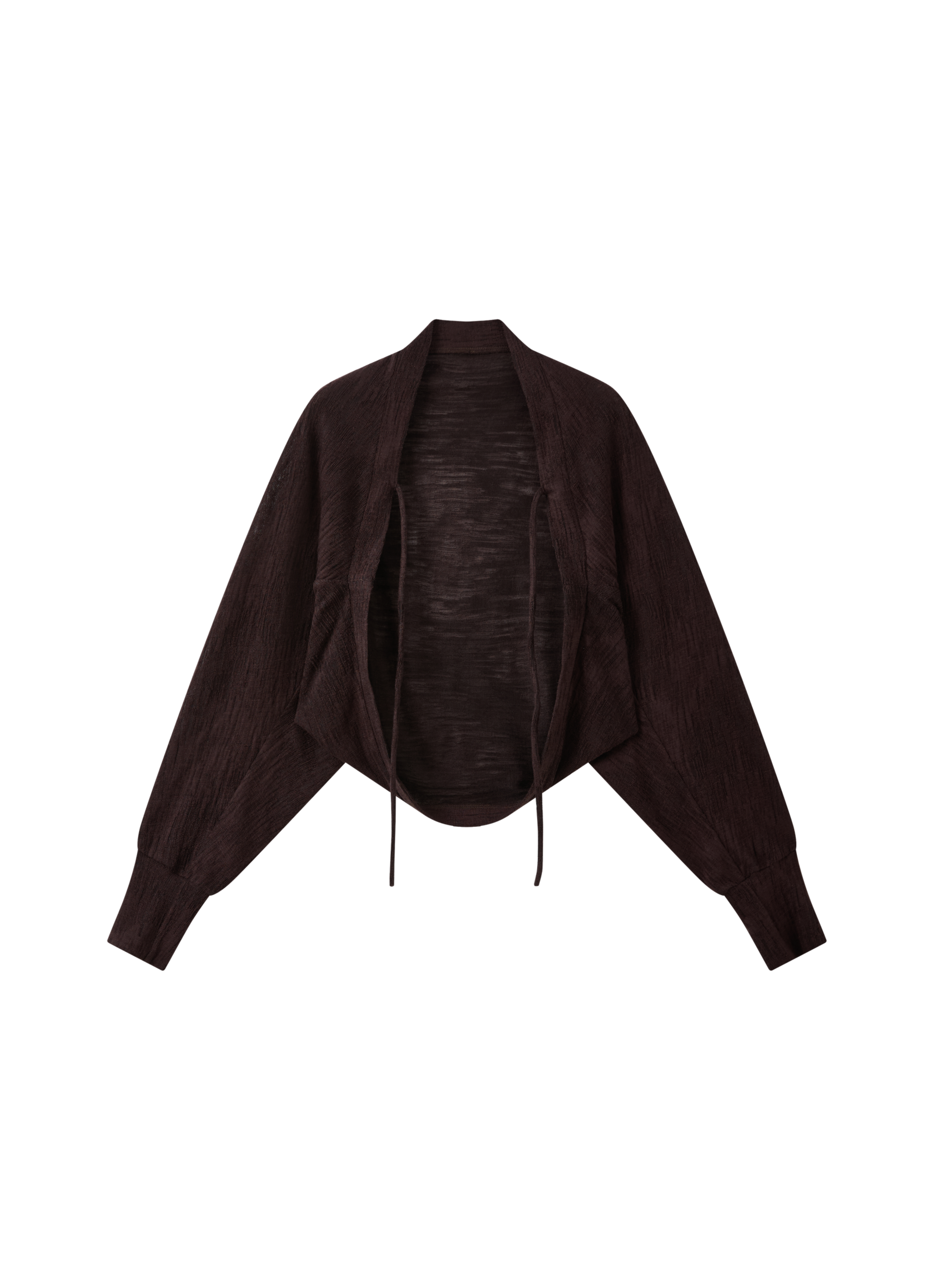 DRAPE SHORT BOLERO CARDIGAN / ドレープショートボレロカーディガン