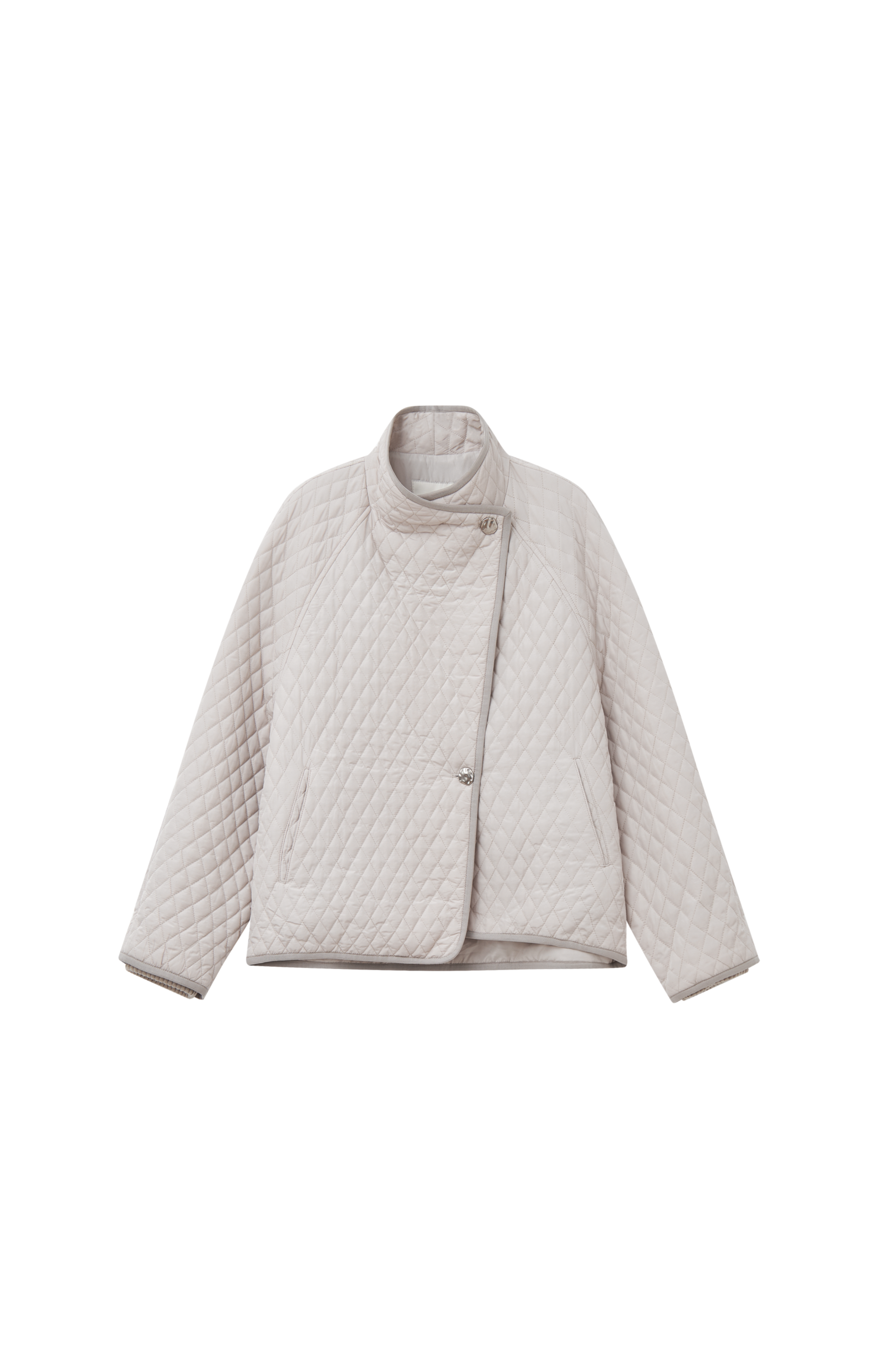 EDGE LAPEL QUILTED JACKET