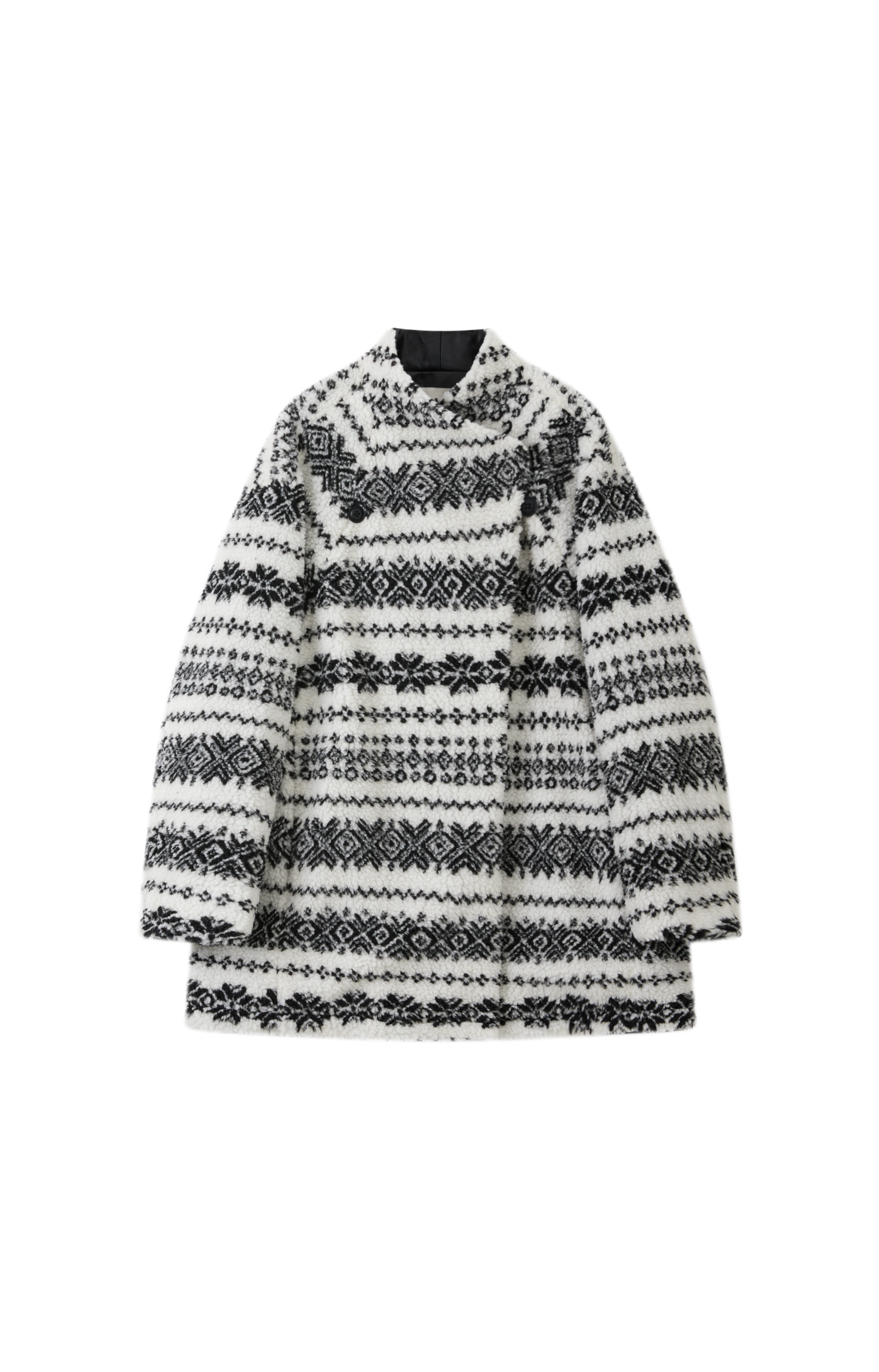 FAIR ISLE BOA BLOUSON / フェアアイル柄ボアブルゾン