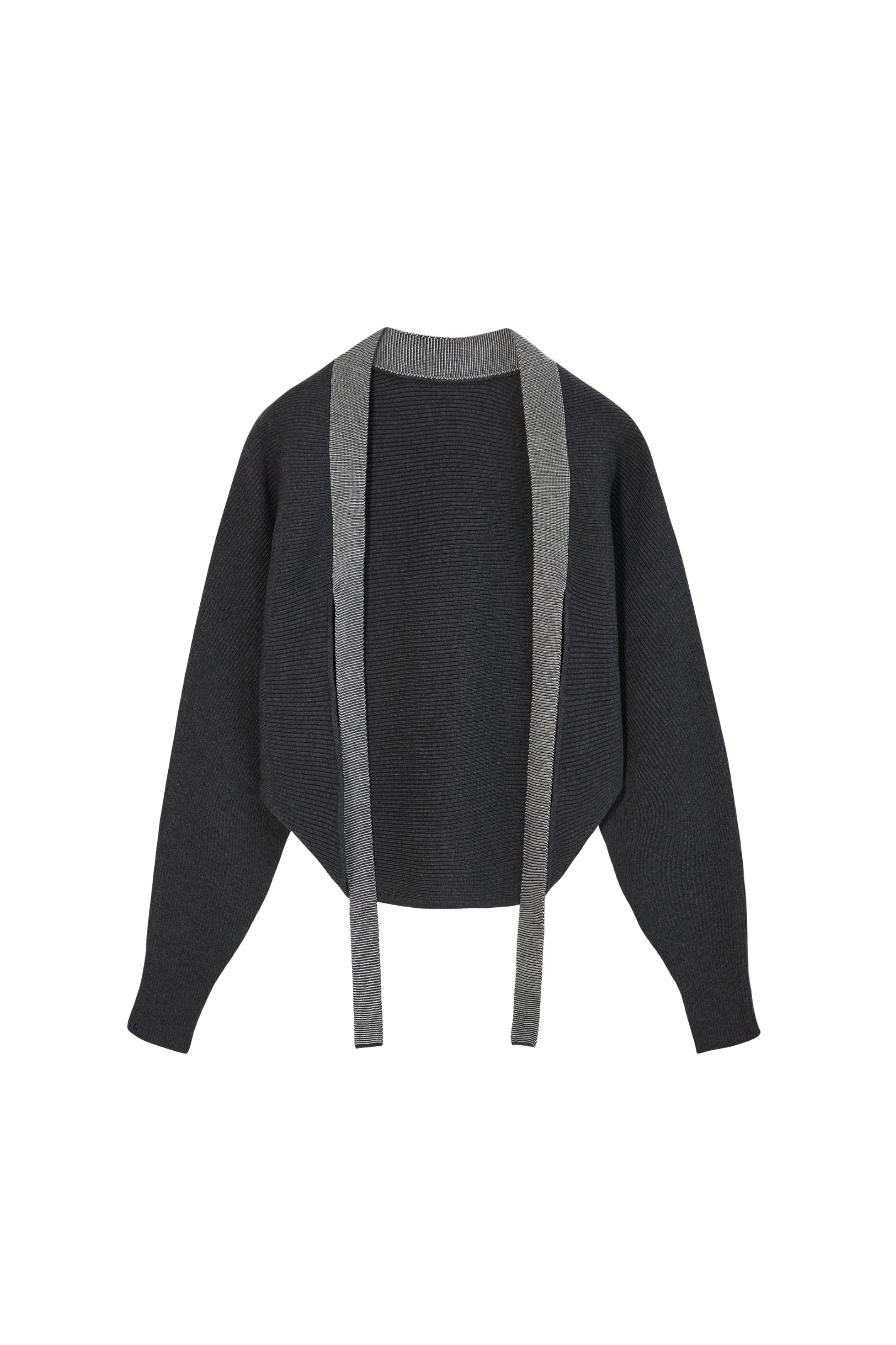 RIB KNIT BOLERO CARDIGAN