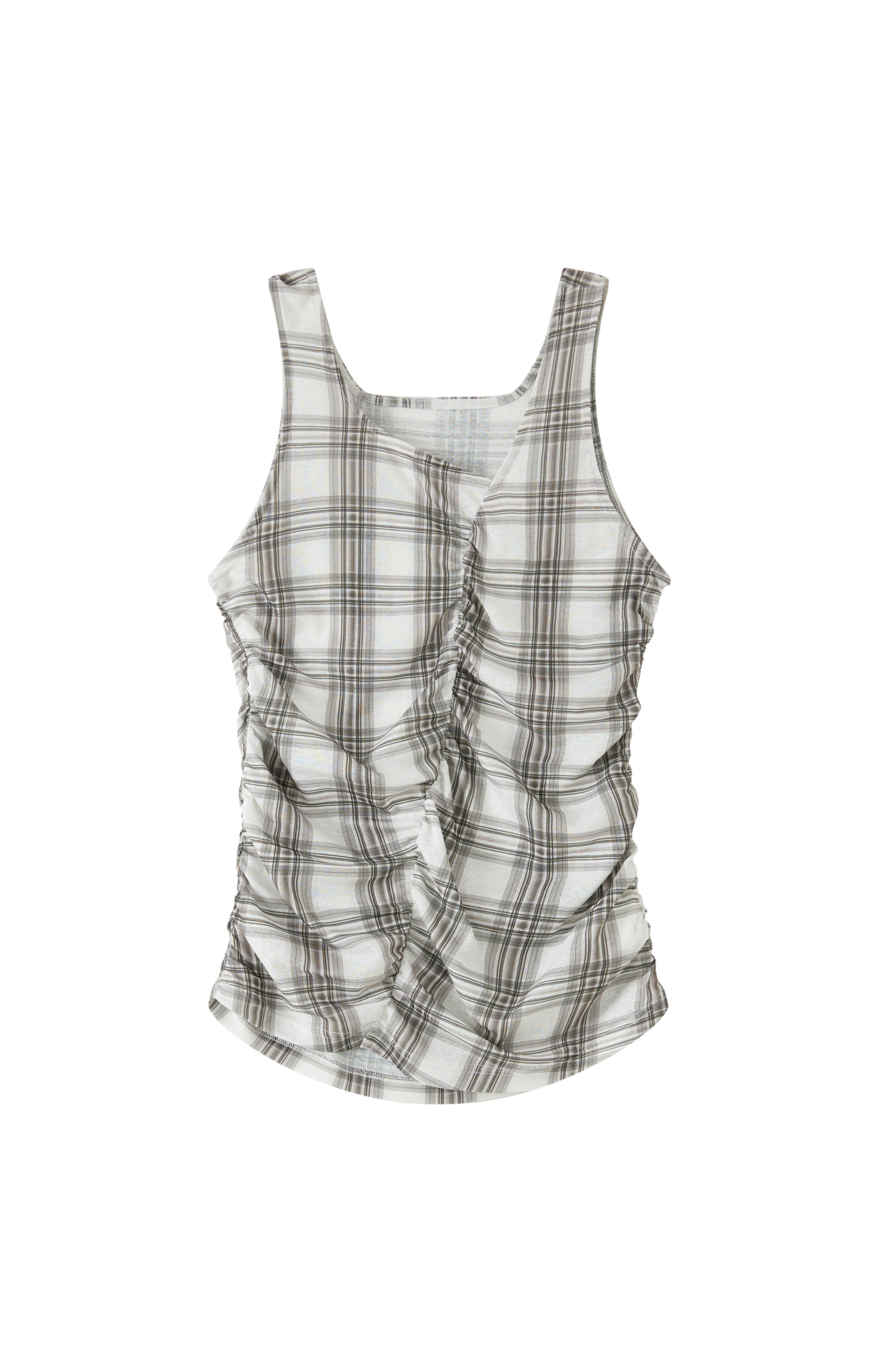 SLIM FIT SHIRRED TOP / 슬림 피트 셔링 톱