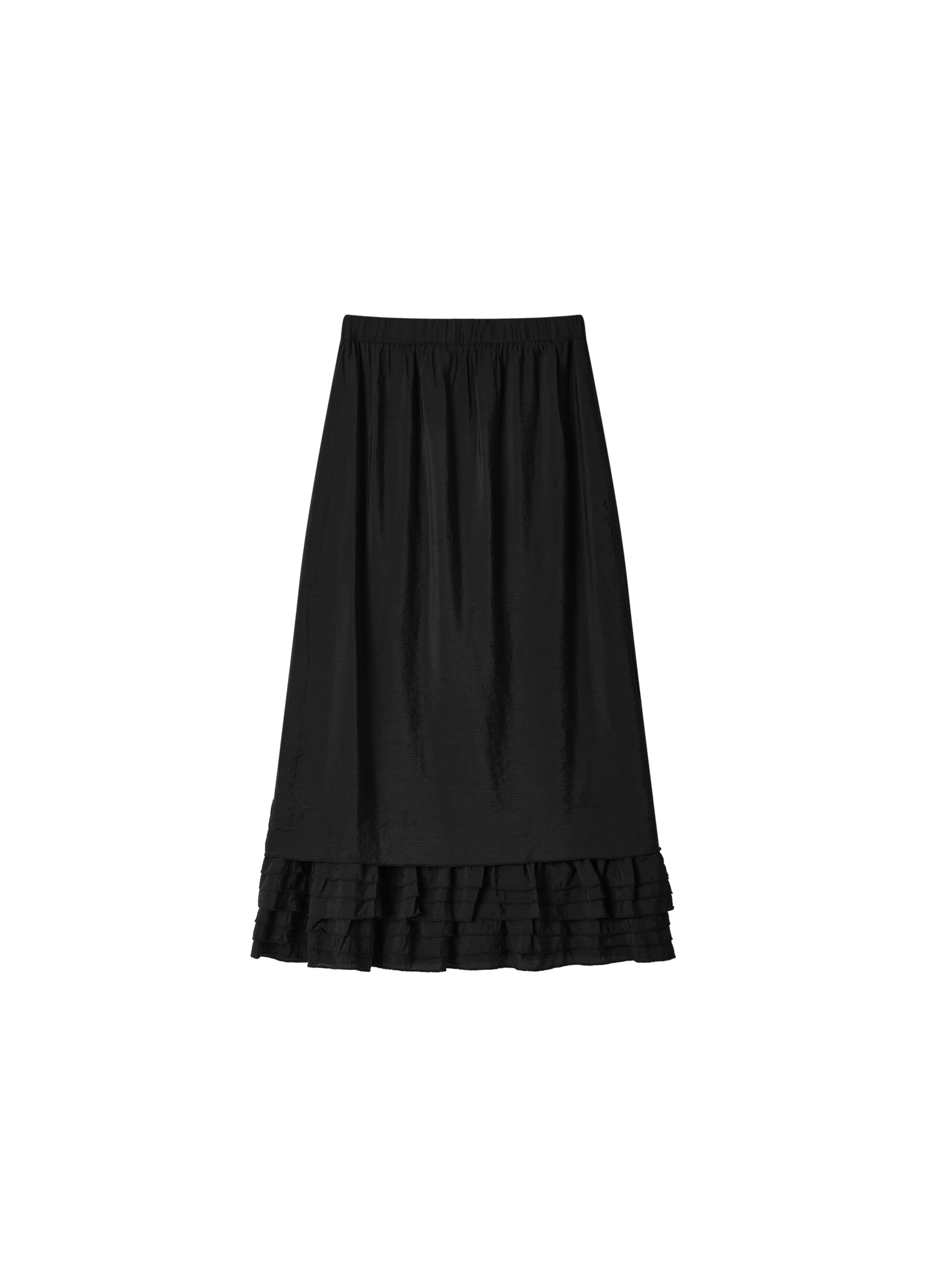 LACE HEM STRAIGHT SKIRT