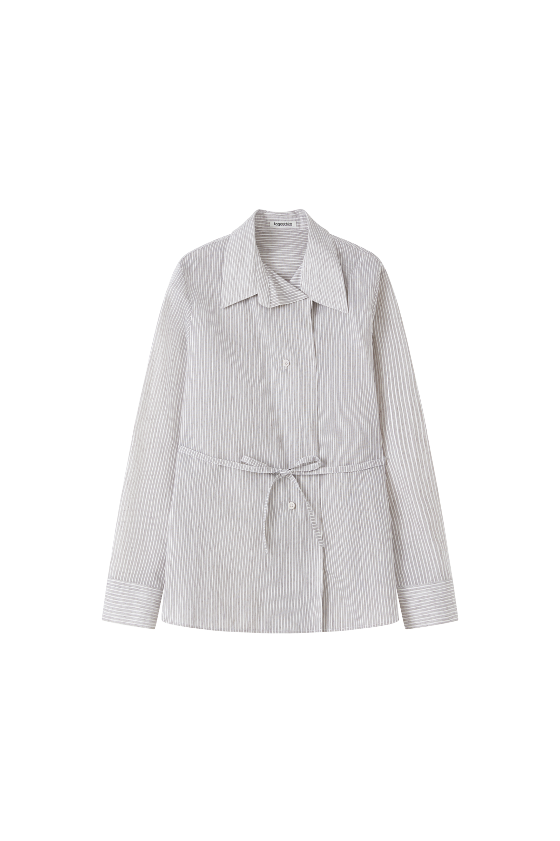 STRING MARK STRIPE SHIRT / ストリングマークストライプシャツ