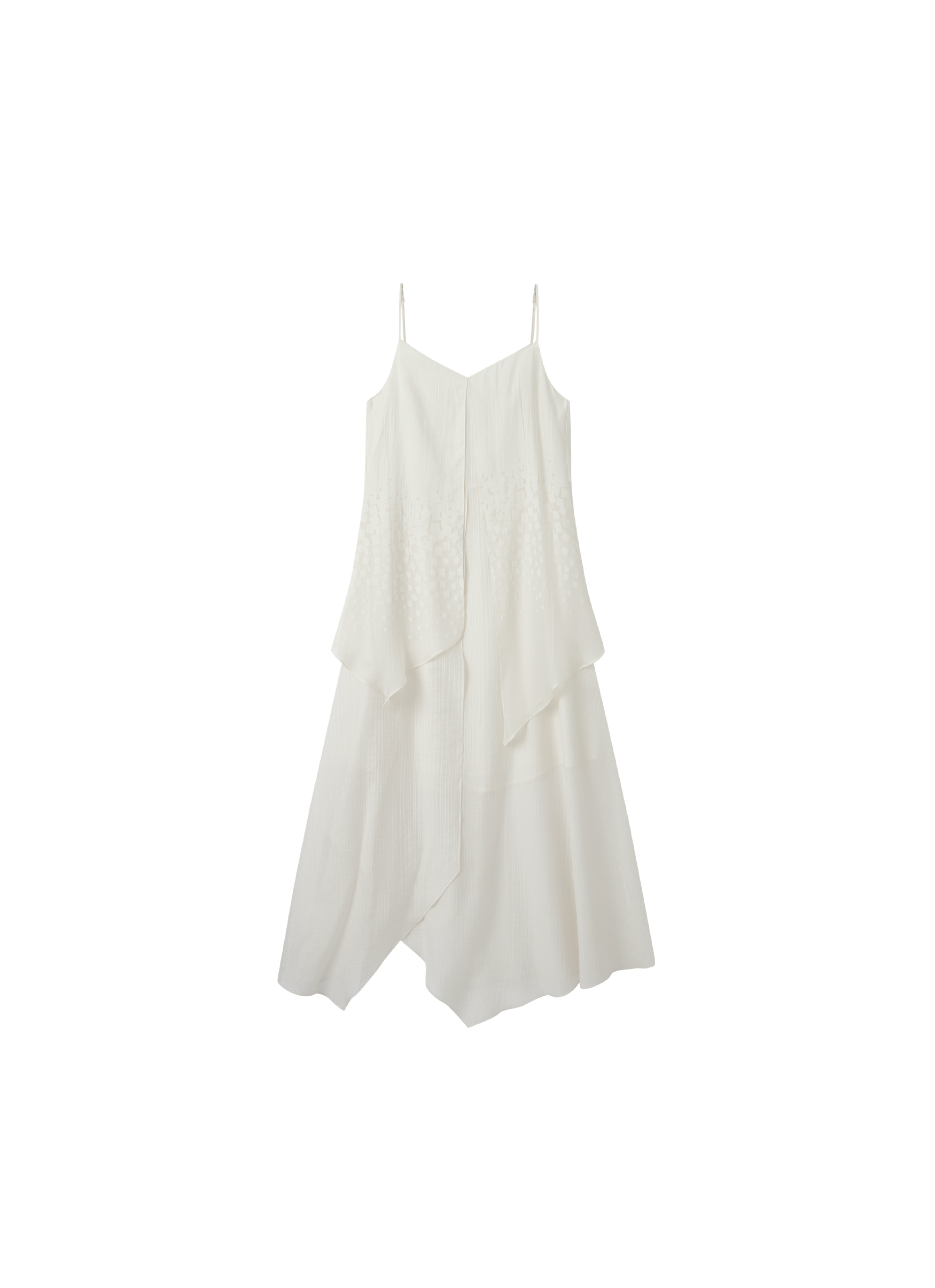 LAYERED FLARE FLOW DRESS