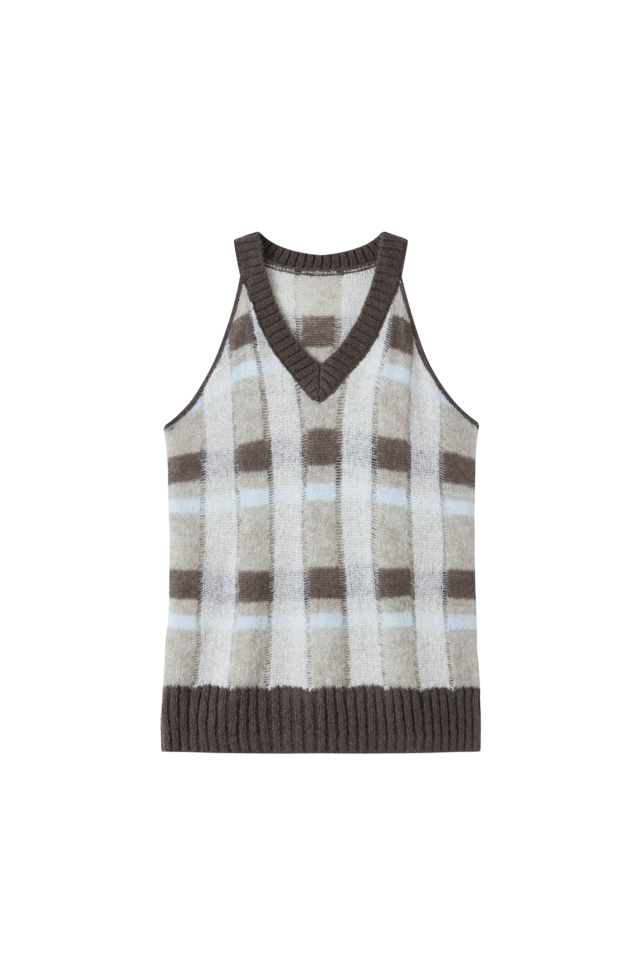 HALTER PLAID SOFT VEST