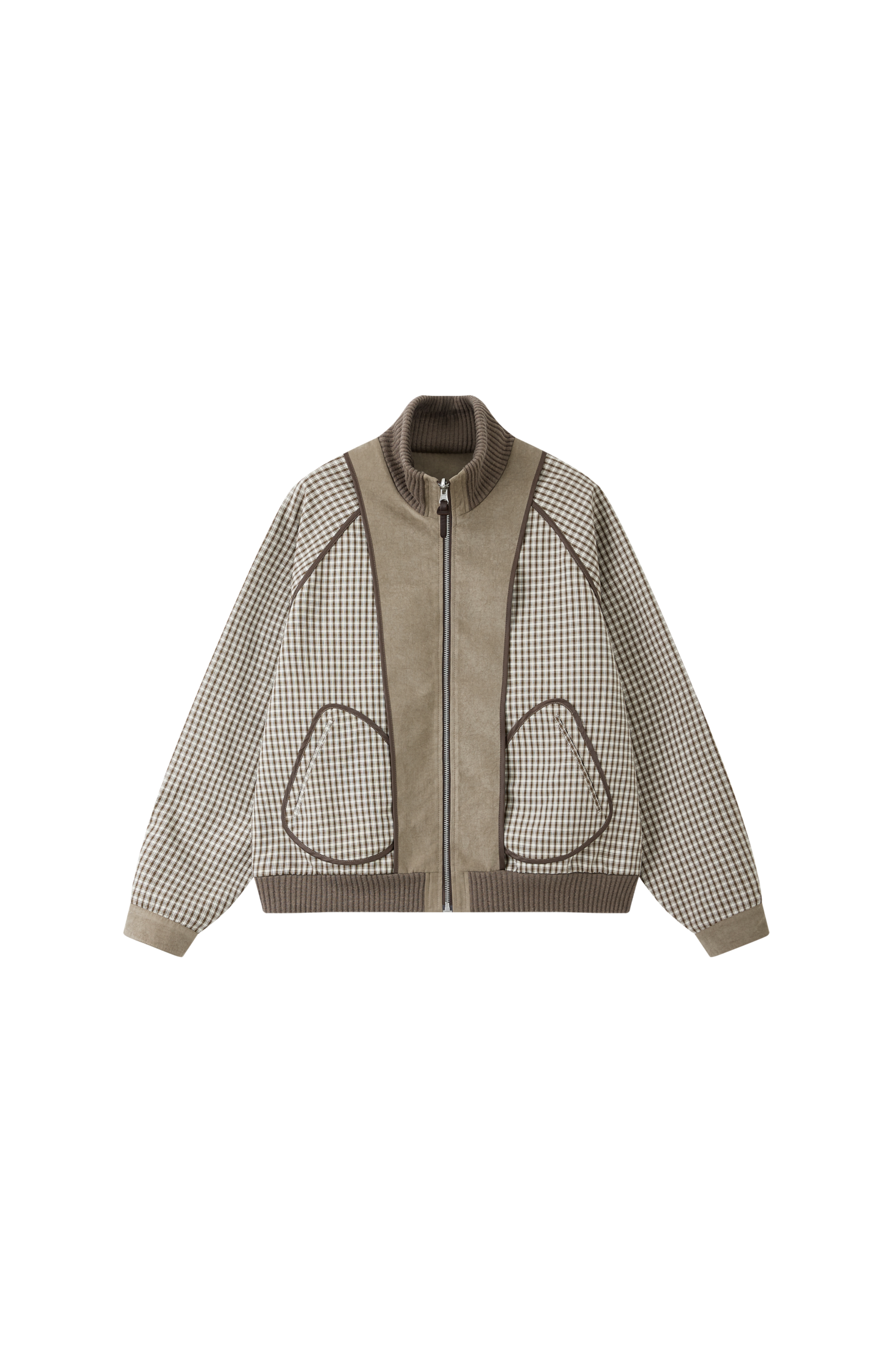 REVERSE PLAID DESIGN JACKET / 리버스 체크 디자인 재킷