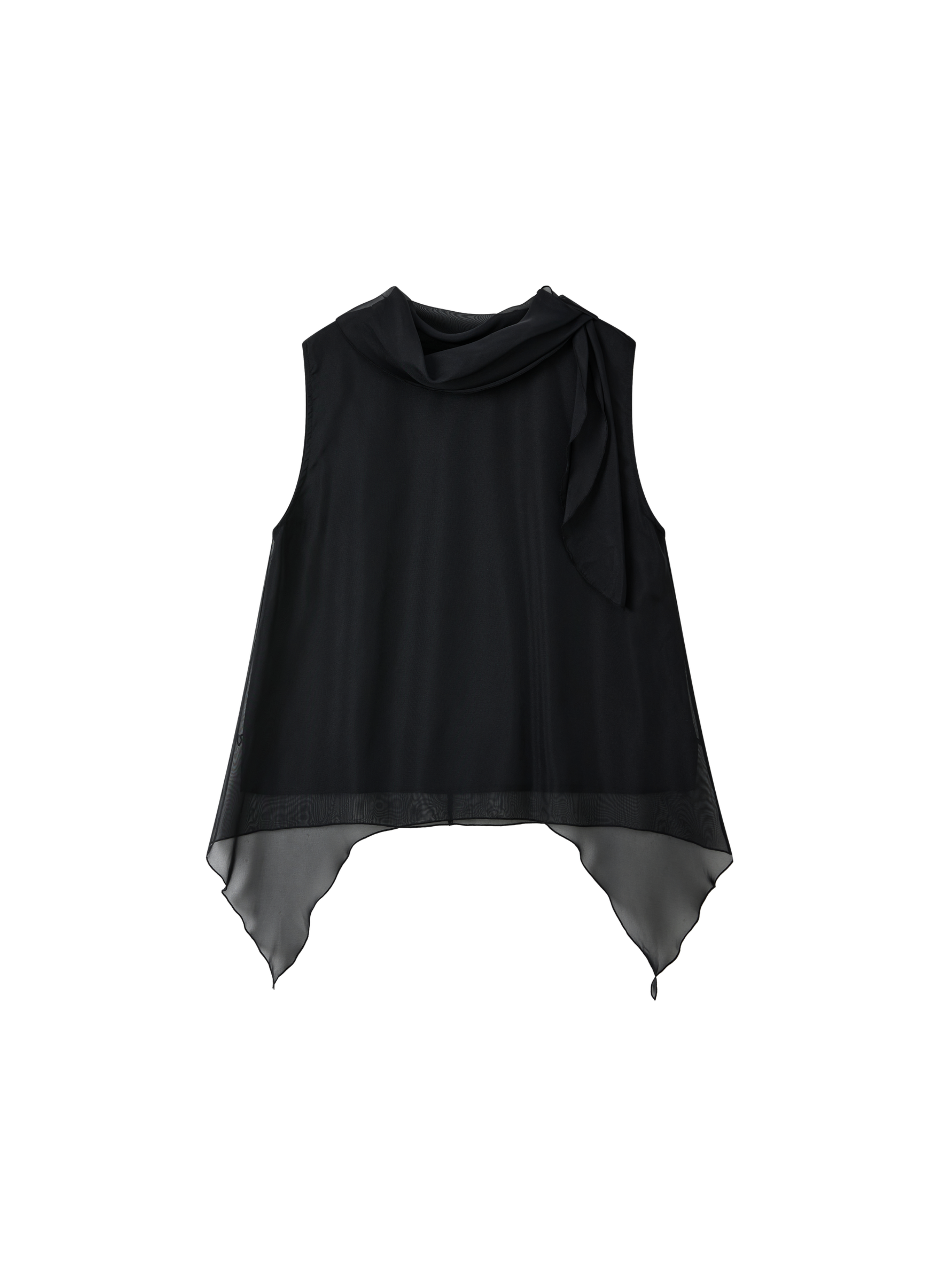 SHEER VEIL LAYERED BLOUSE