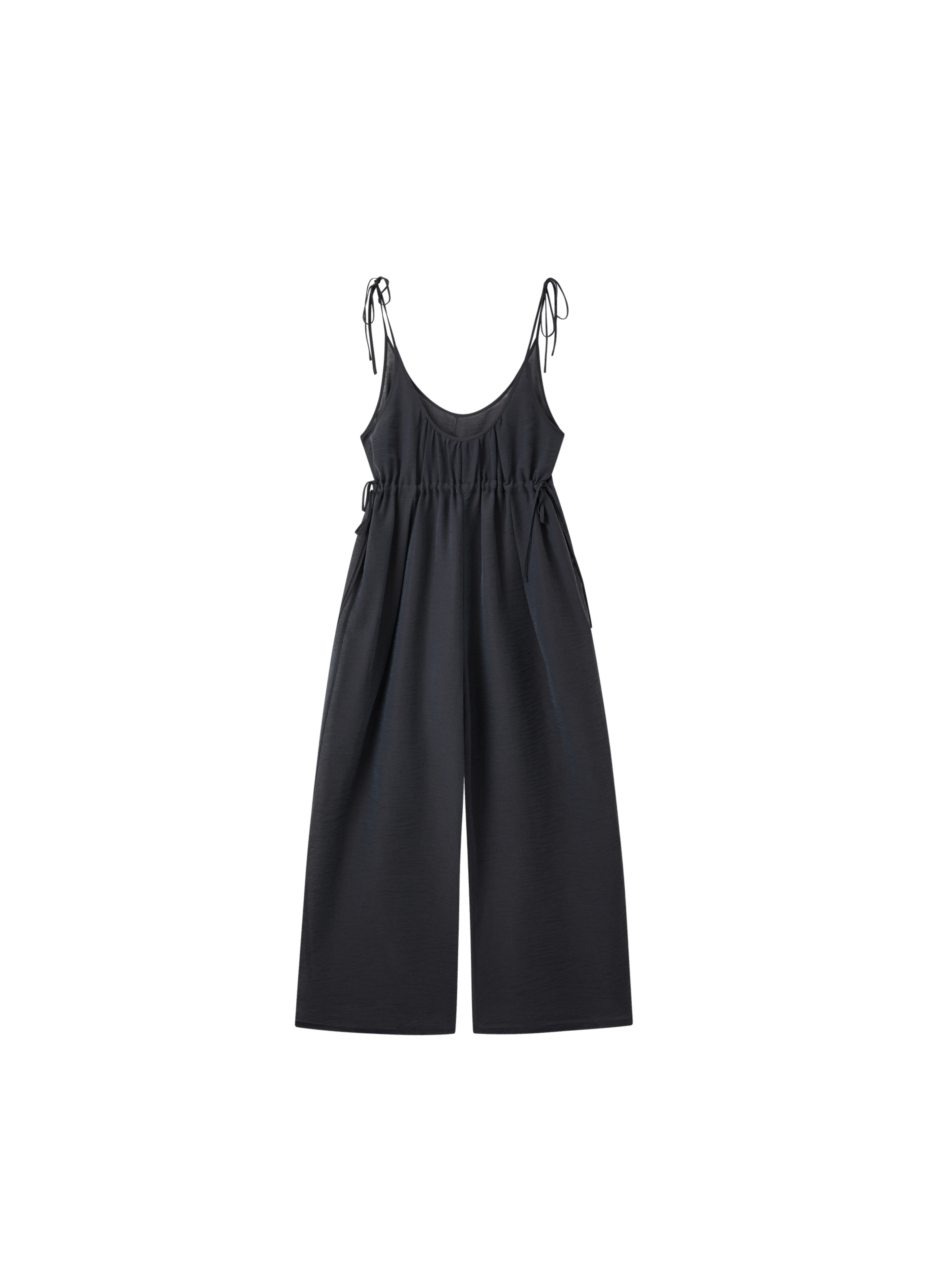 2WAY HALF SHEER JUMPSUIT