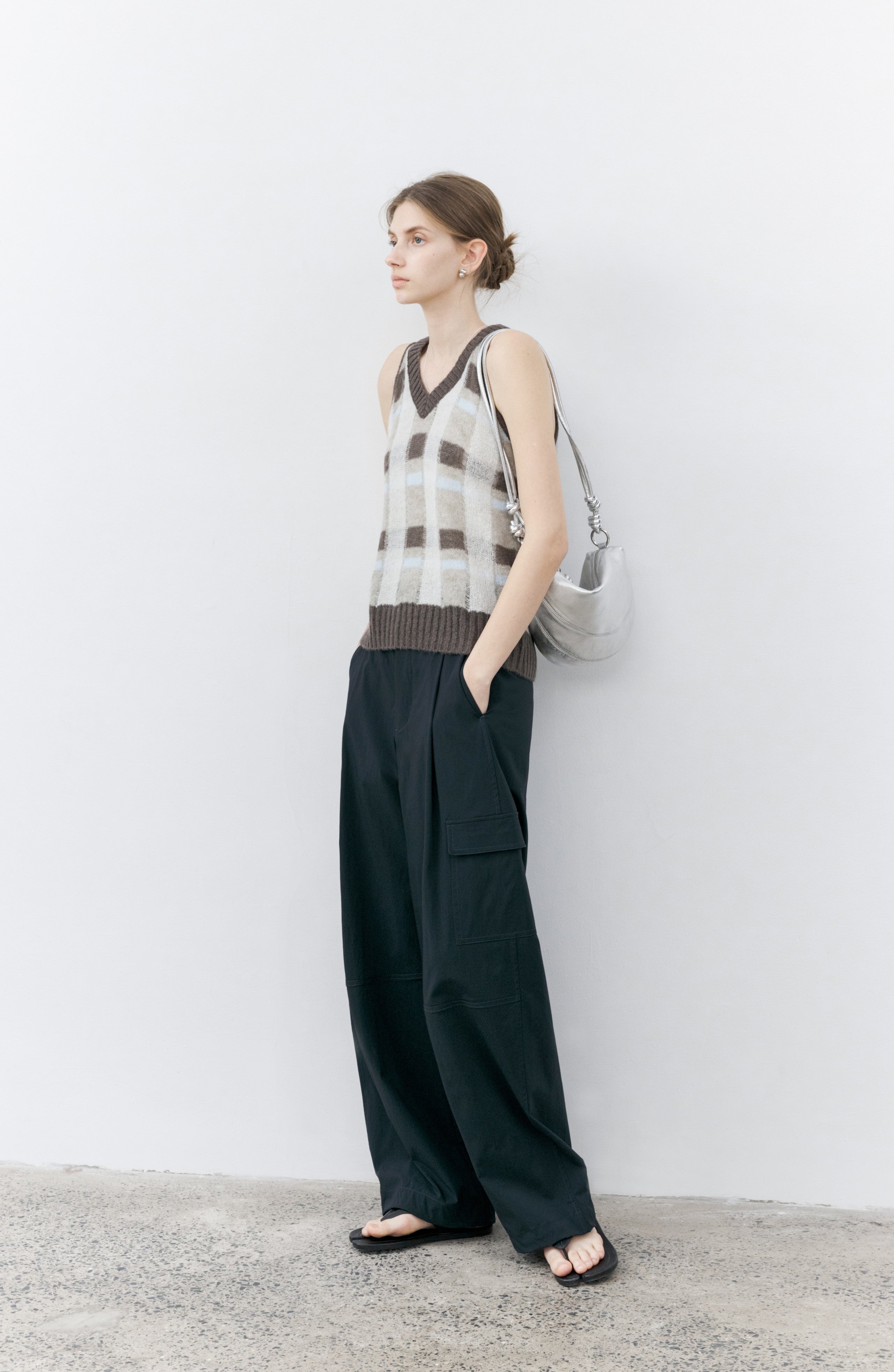 HALTER PLAID SOFT VEST