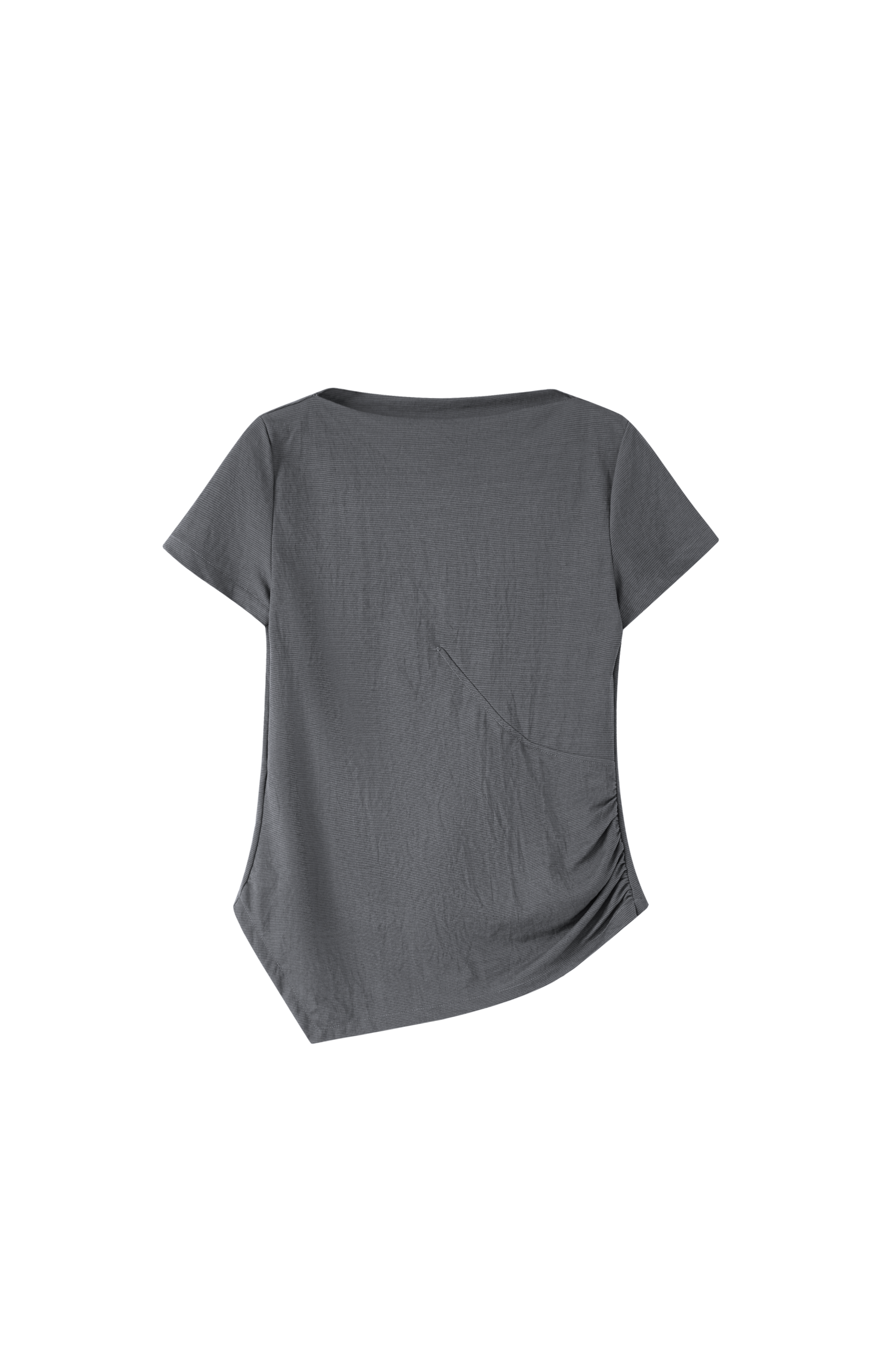 SIDE GATHERE SLIM T-SHIRT / サイドギャザースリムTシャツ