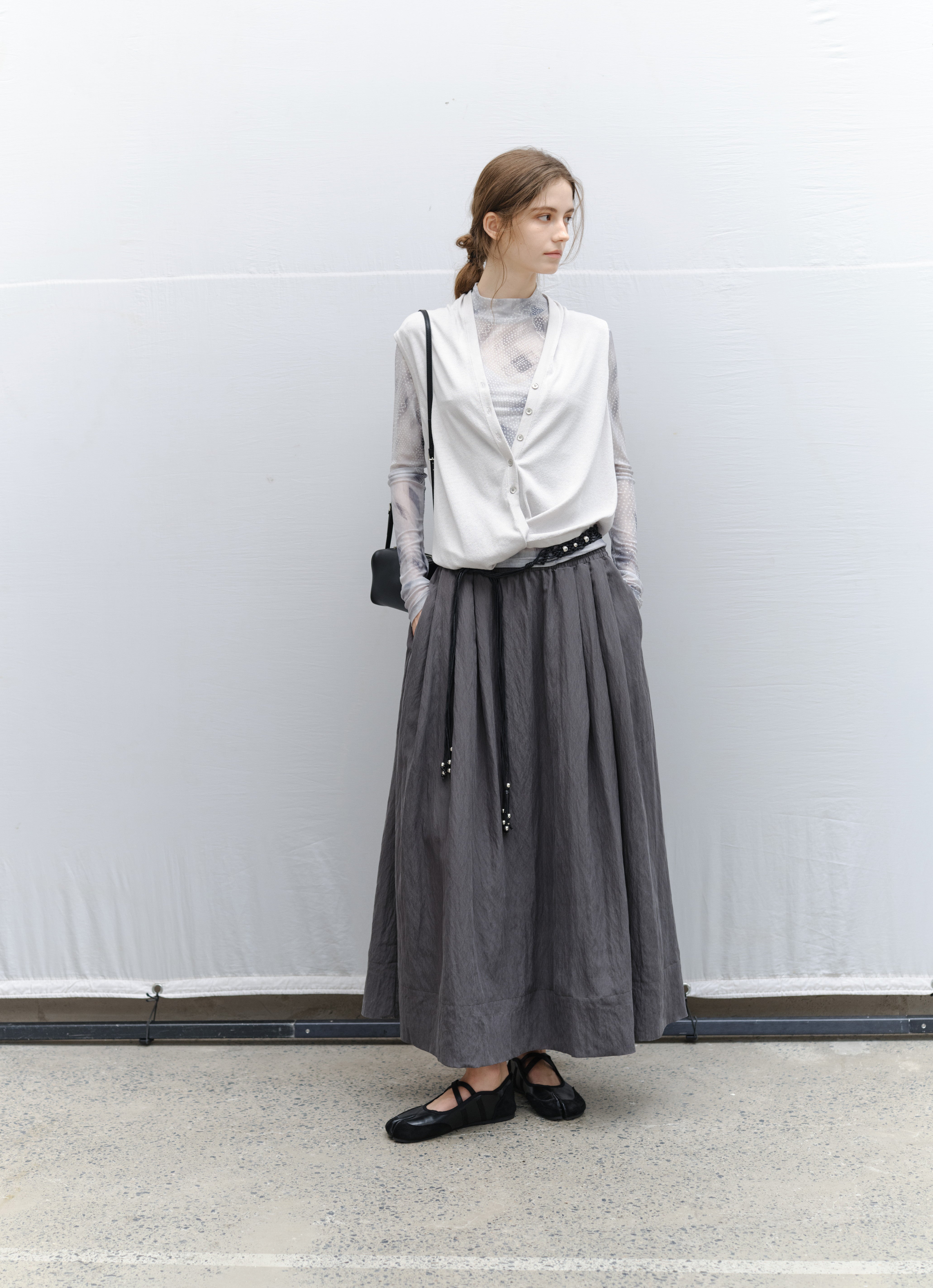 DRY CRINKLE SMOOTH SKIRT / ドライクリンクルスムーススカート