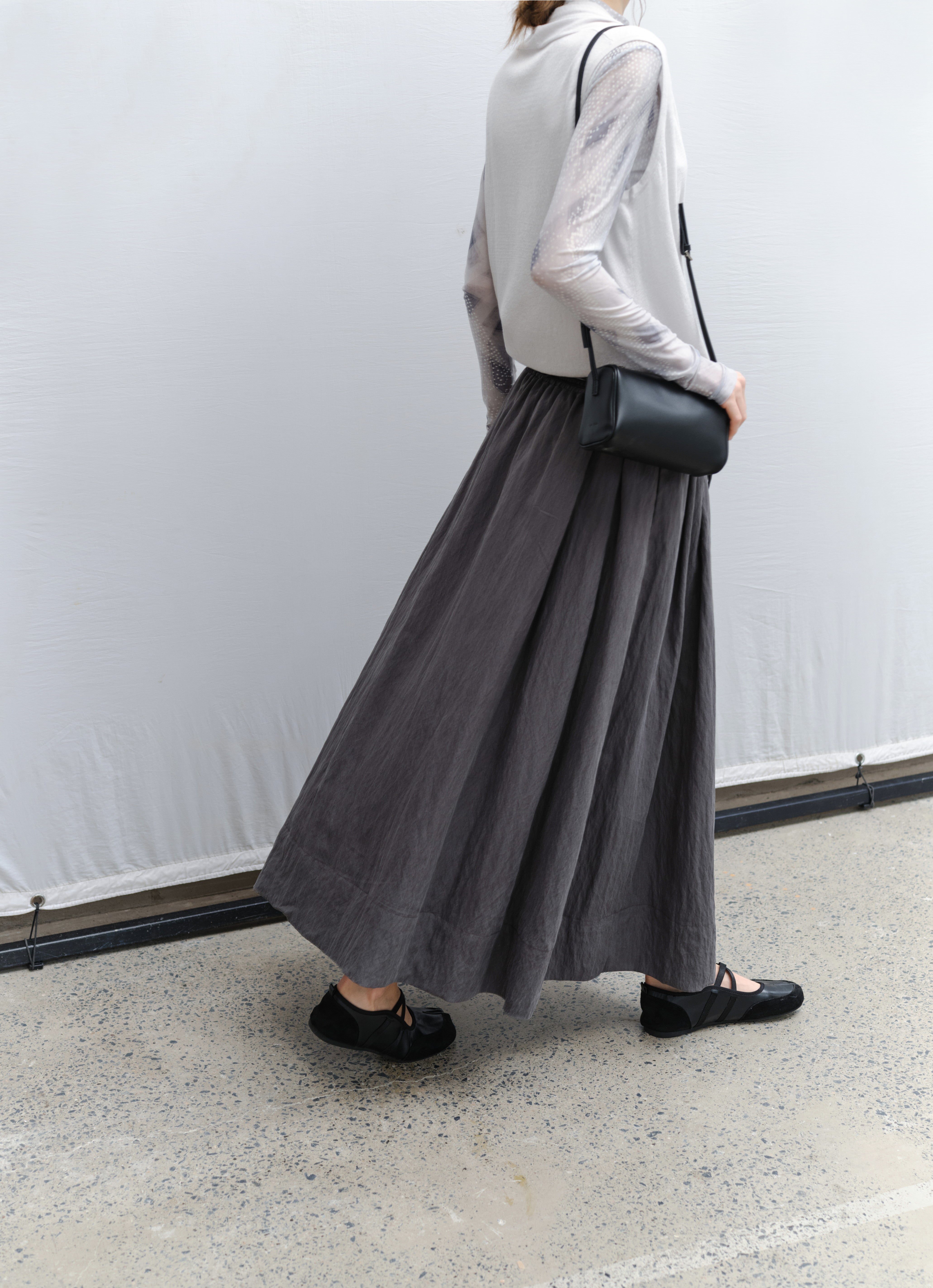 DRY CRINKLE SMOOTH SKIRT / ドライクリンクルスムーススカート