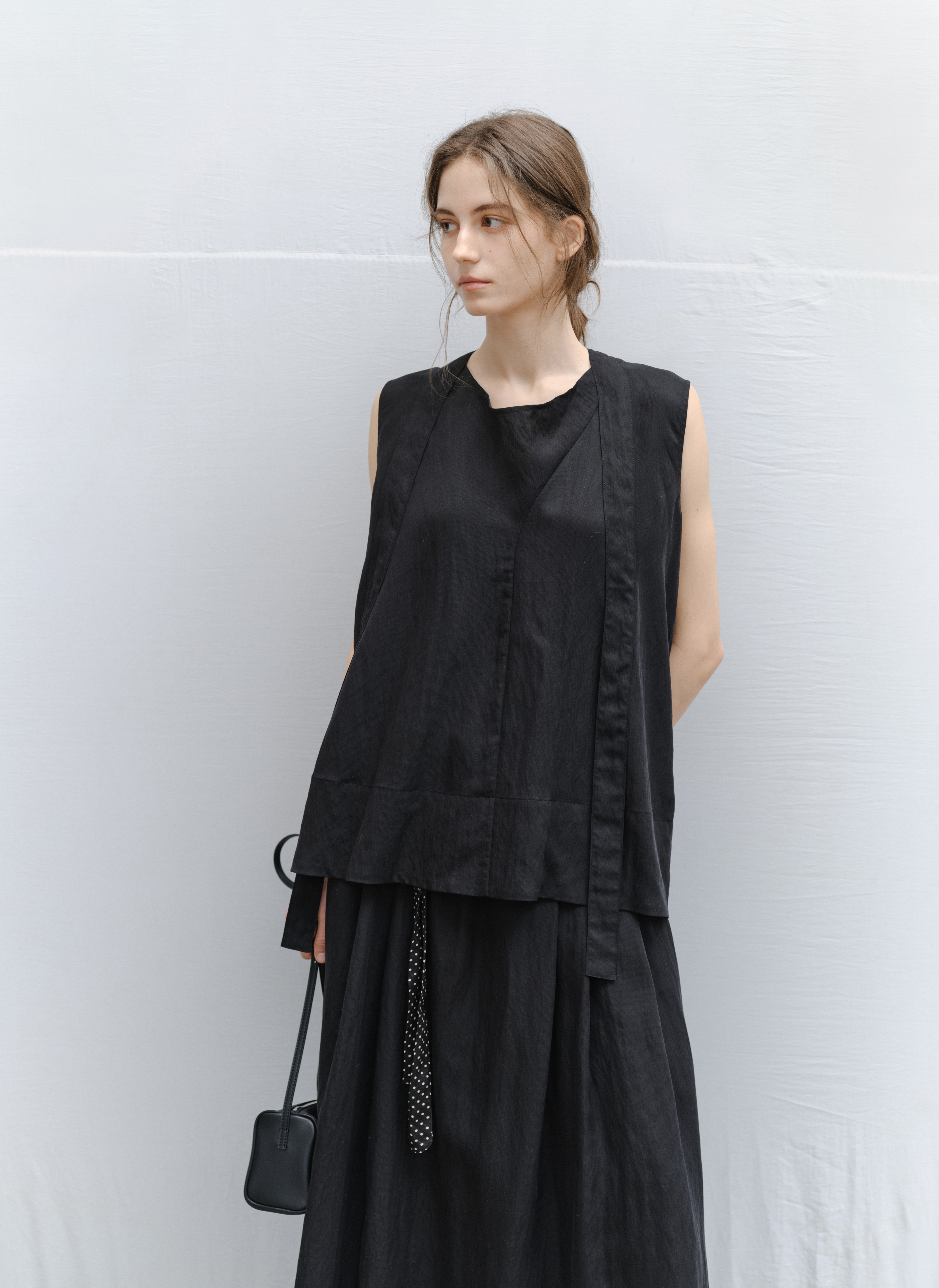 DRY CRINKLE SMOOTH BLOUSE / ドライクリンクルスムースブラウス