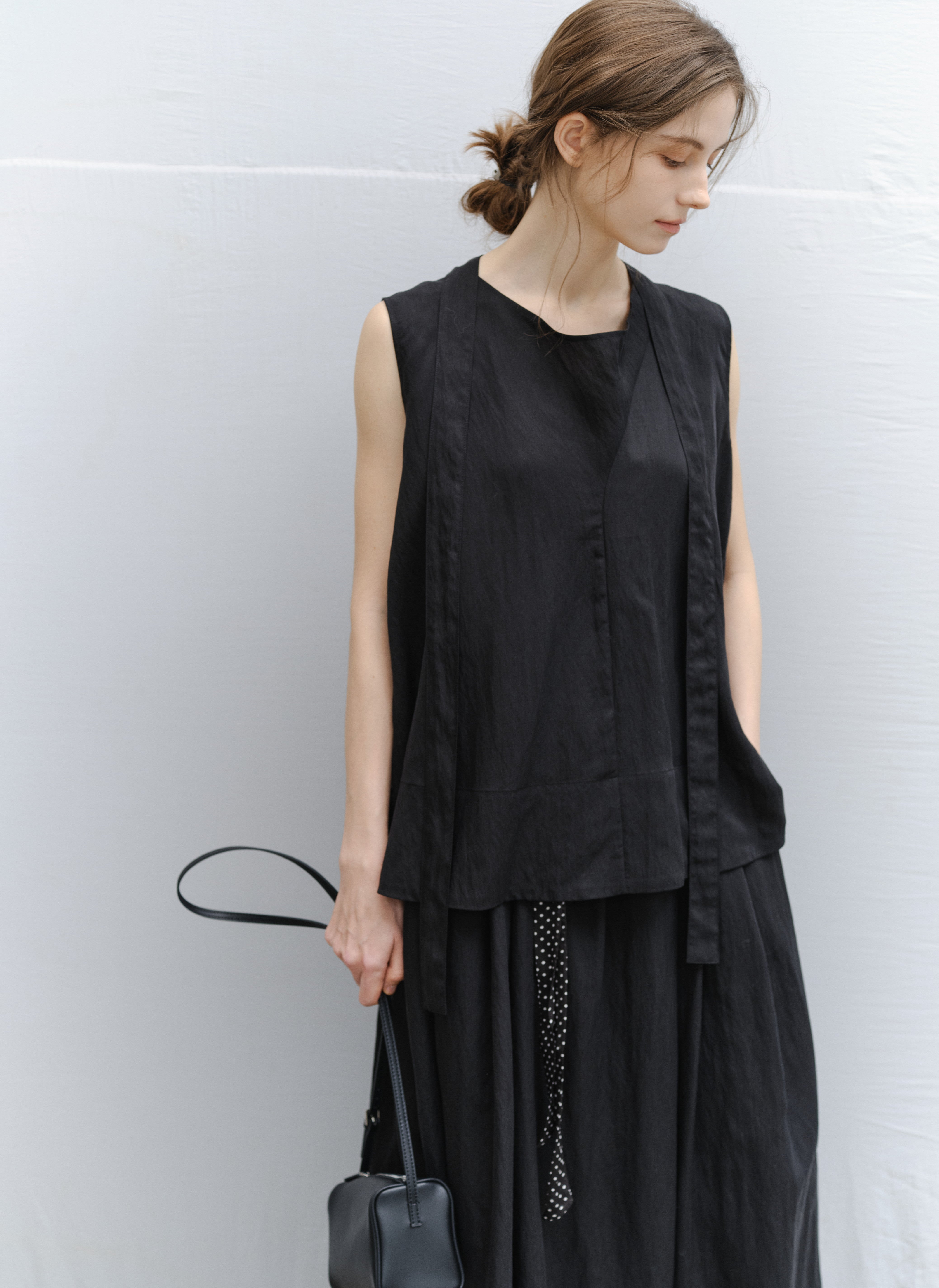 DRY CRINKLE SMOOTH BLOUSE / ドライクリンクルスムースブラウス