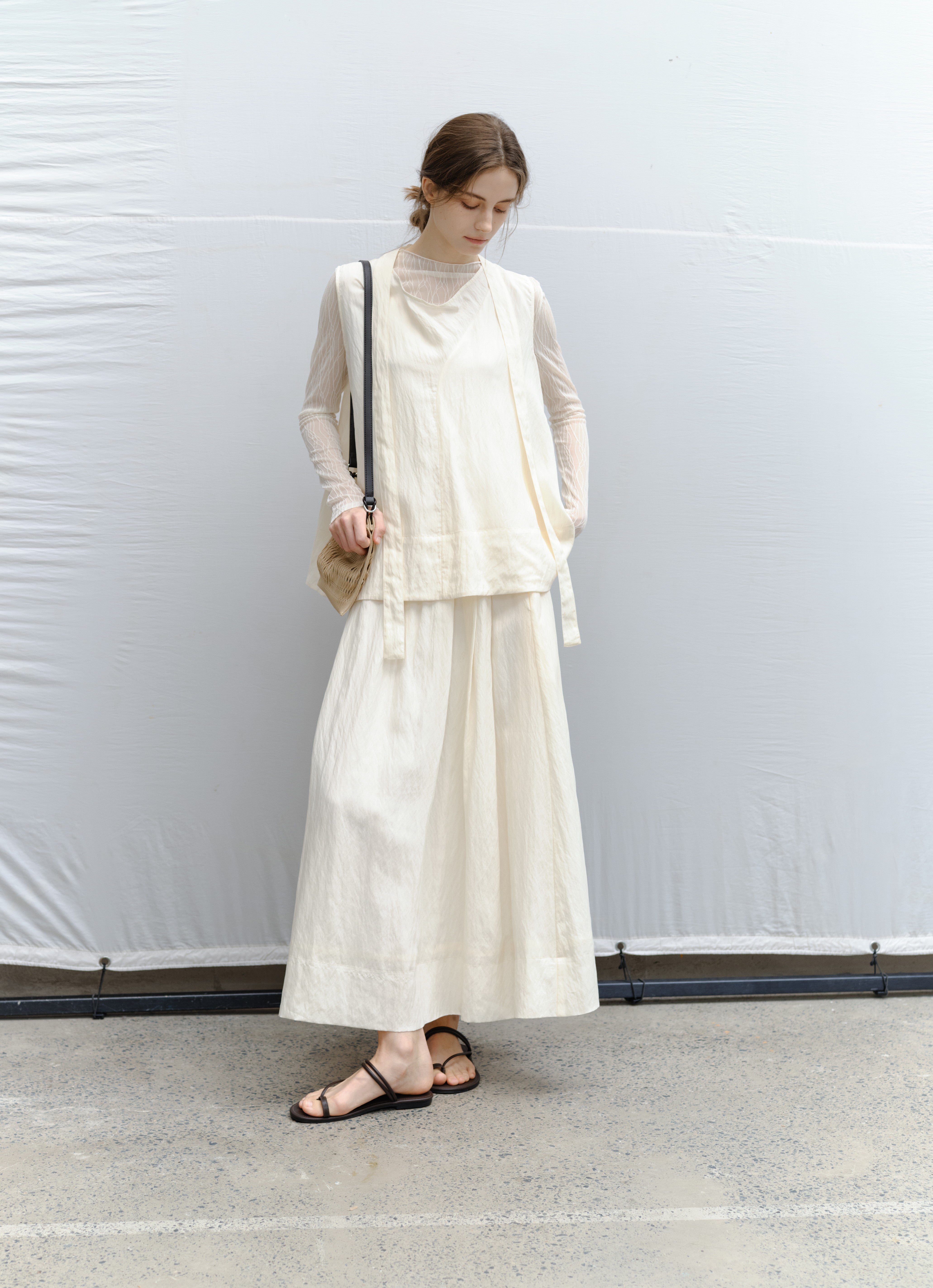 DRY CRINKLE SMOOTH SKIRT / ドライクリンクルスムーススカート