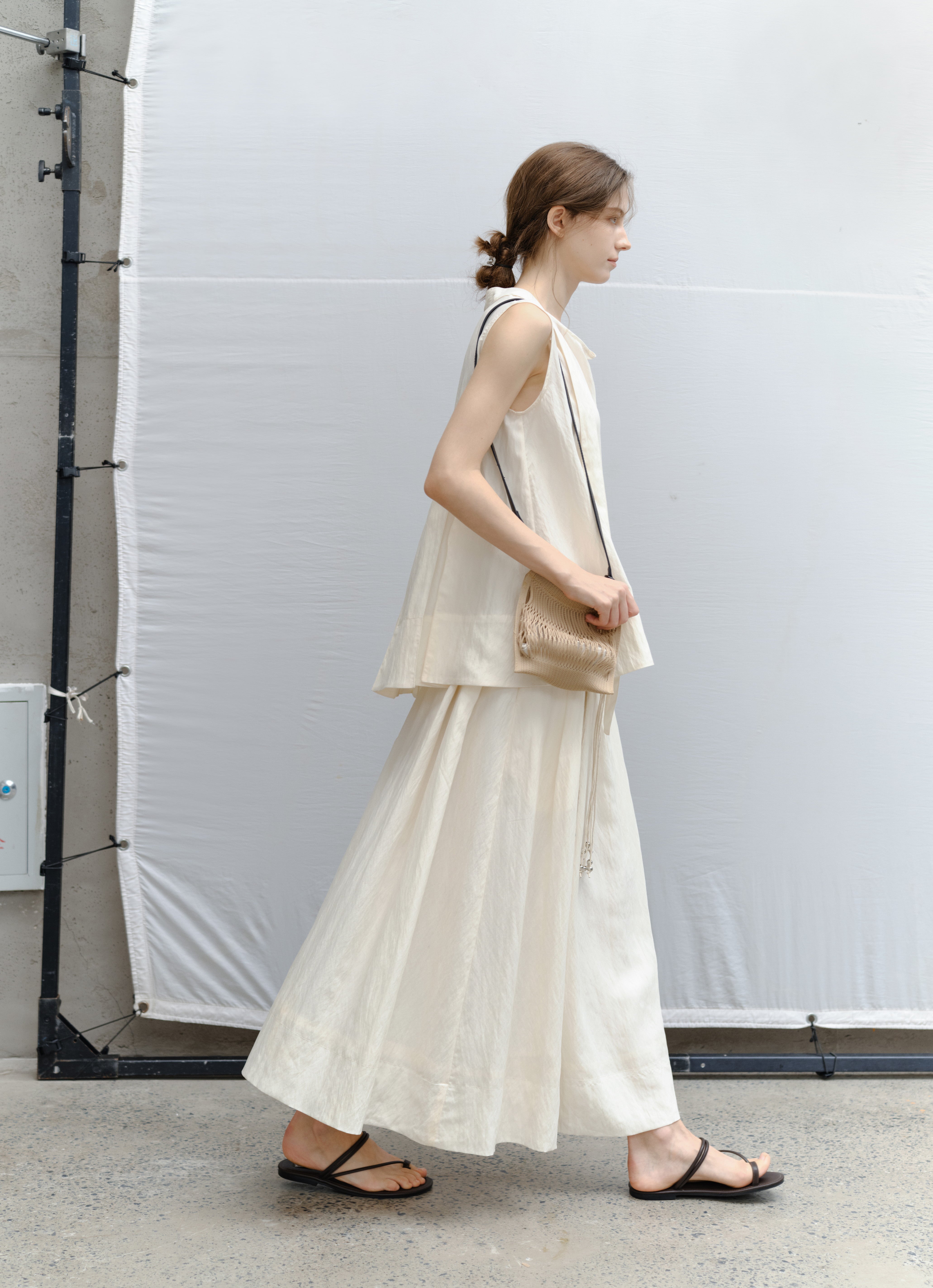 DRY CRINKLE SMOOTH SKIRT / ドライクリンクルスムーススカート