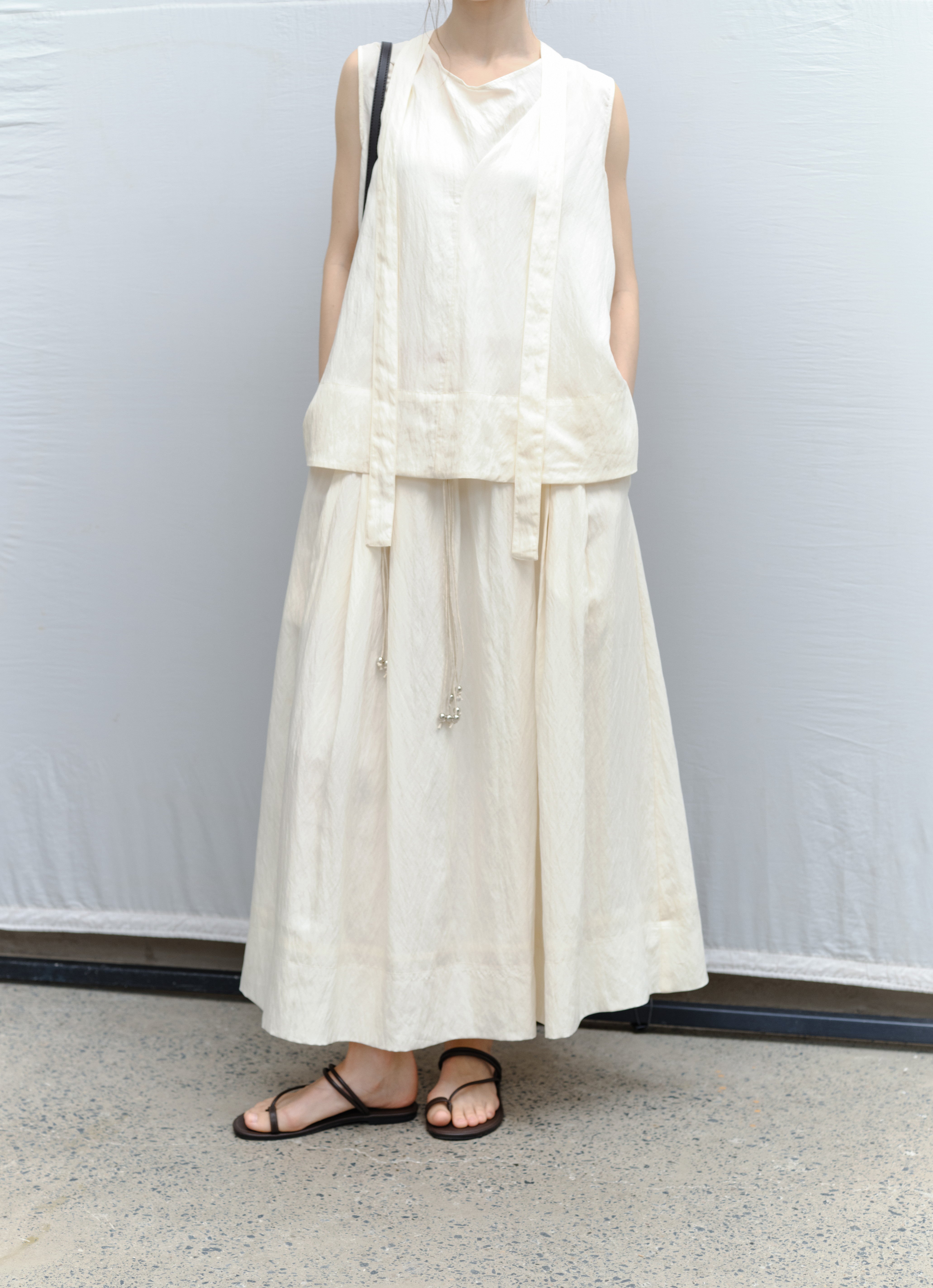 DRY CRINKLE SMOOTH BLOUSE / ドライクリンクルスムースブラウス