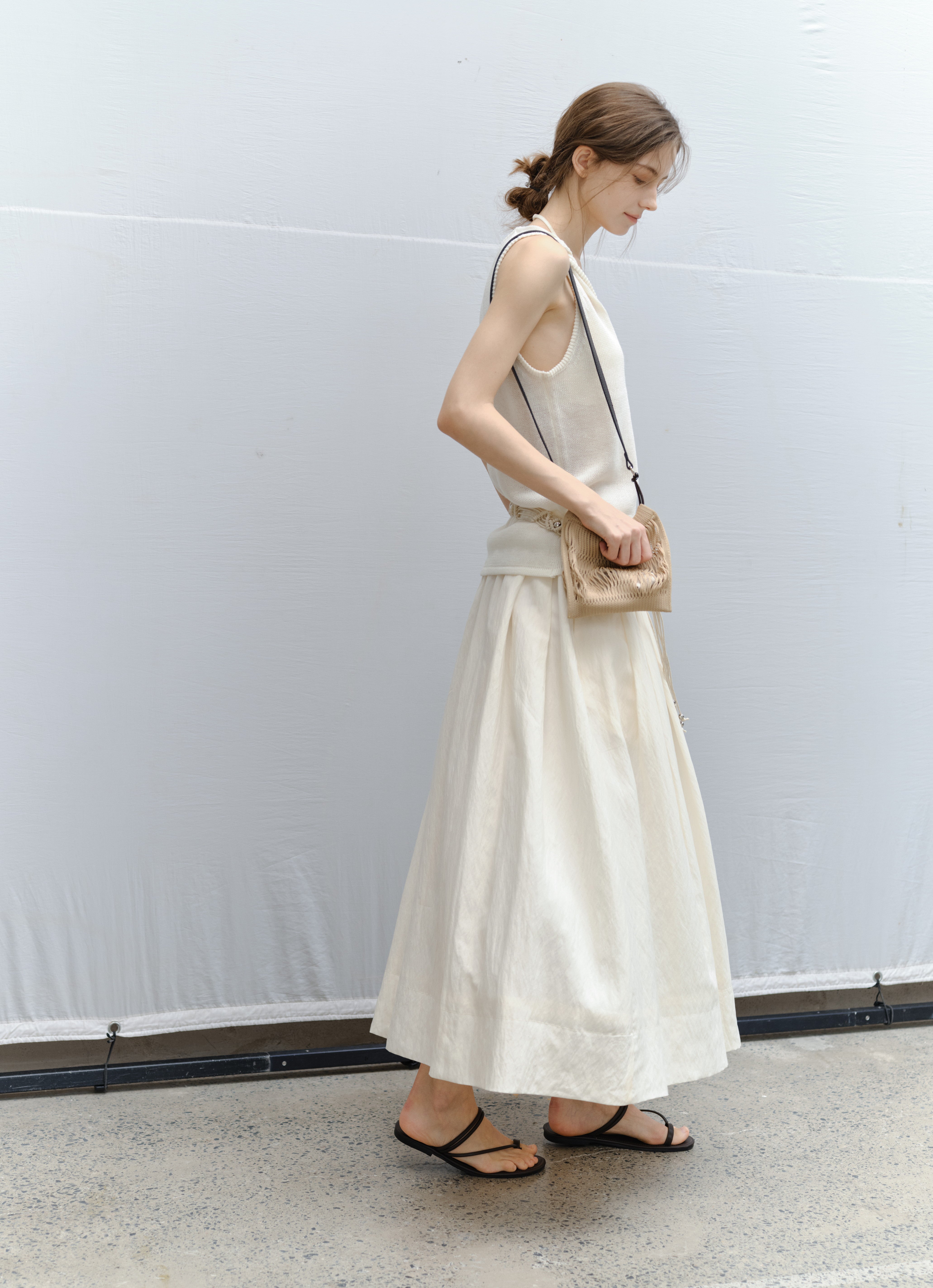 DRY CRINKLE SMOOTH SKIRT