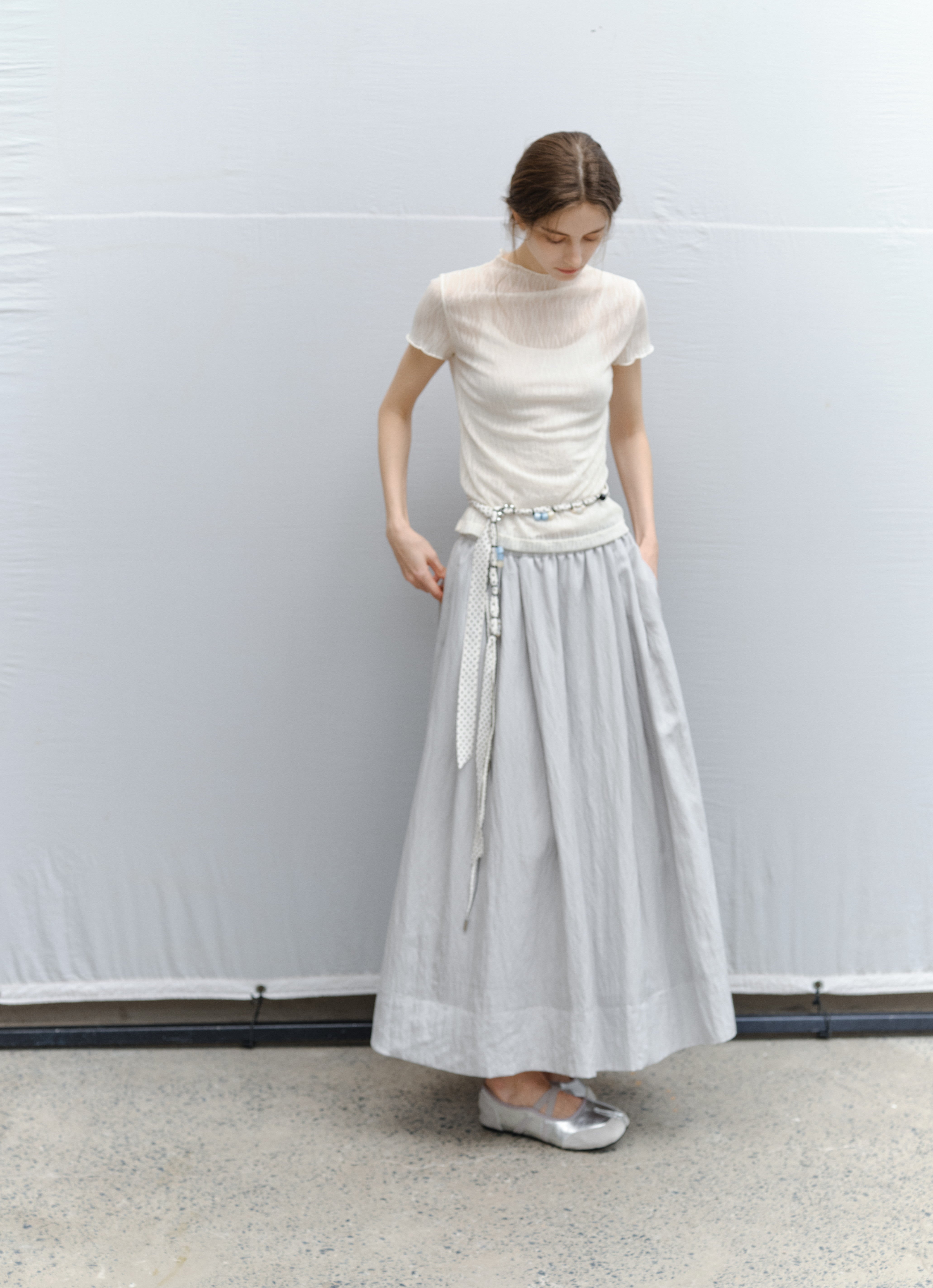 DRY CRINKLE SMOOTH SKIRT