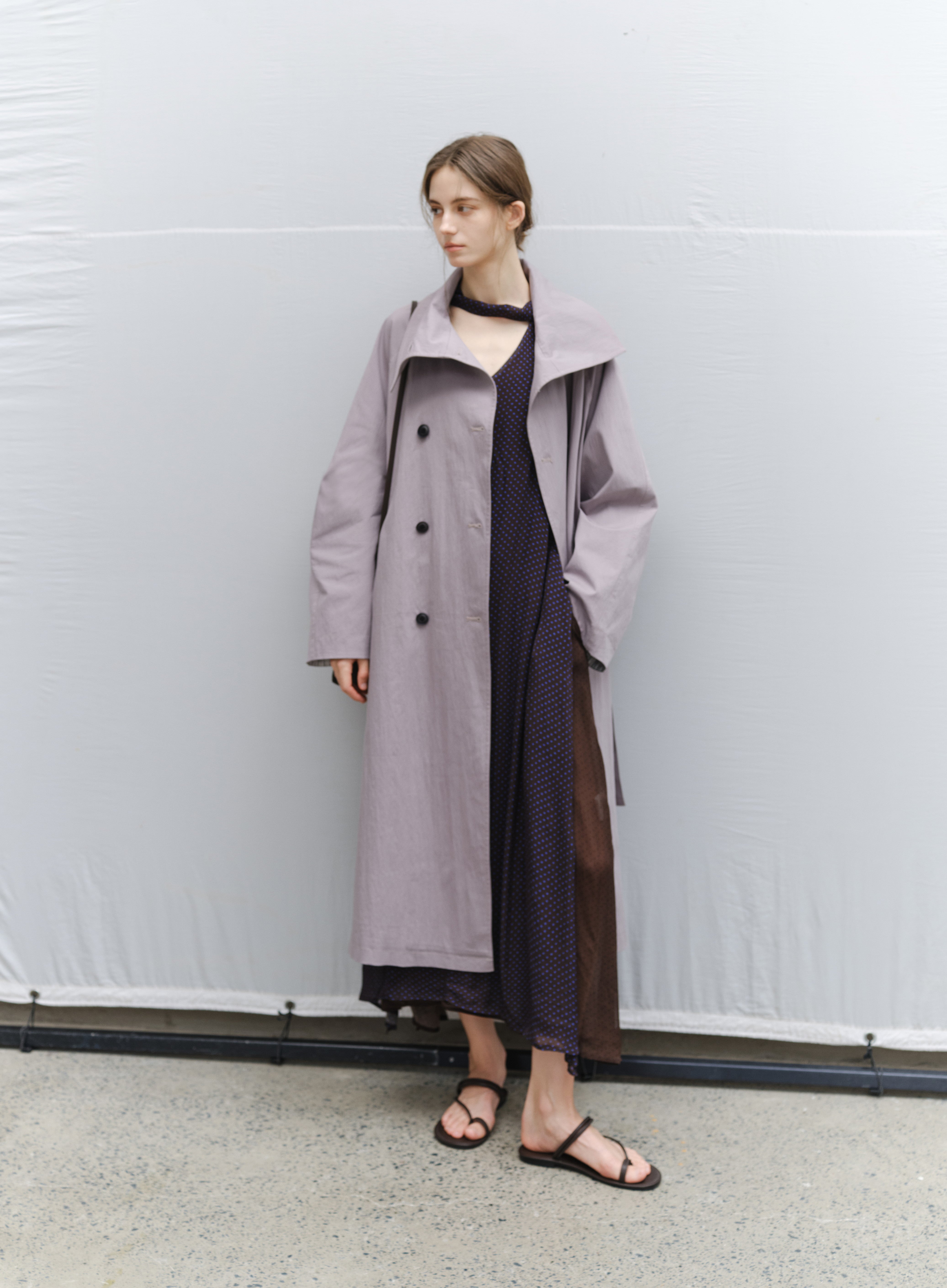 NATURAL COLOR LONG TRENCH / ナチュラルカラーロングトレンチ