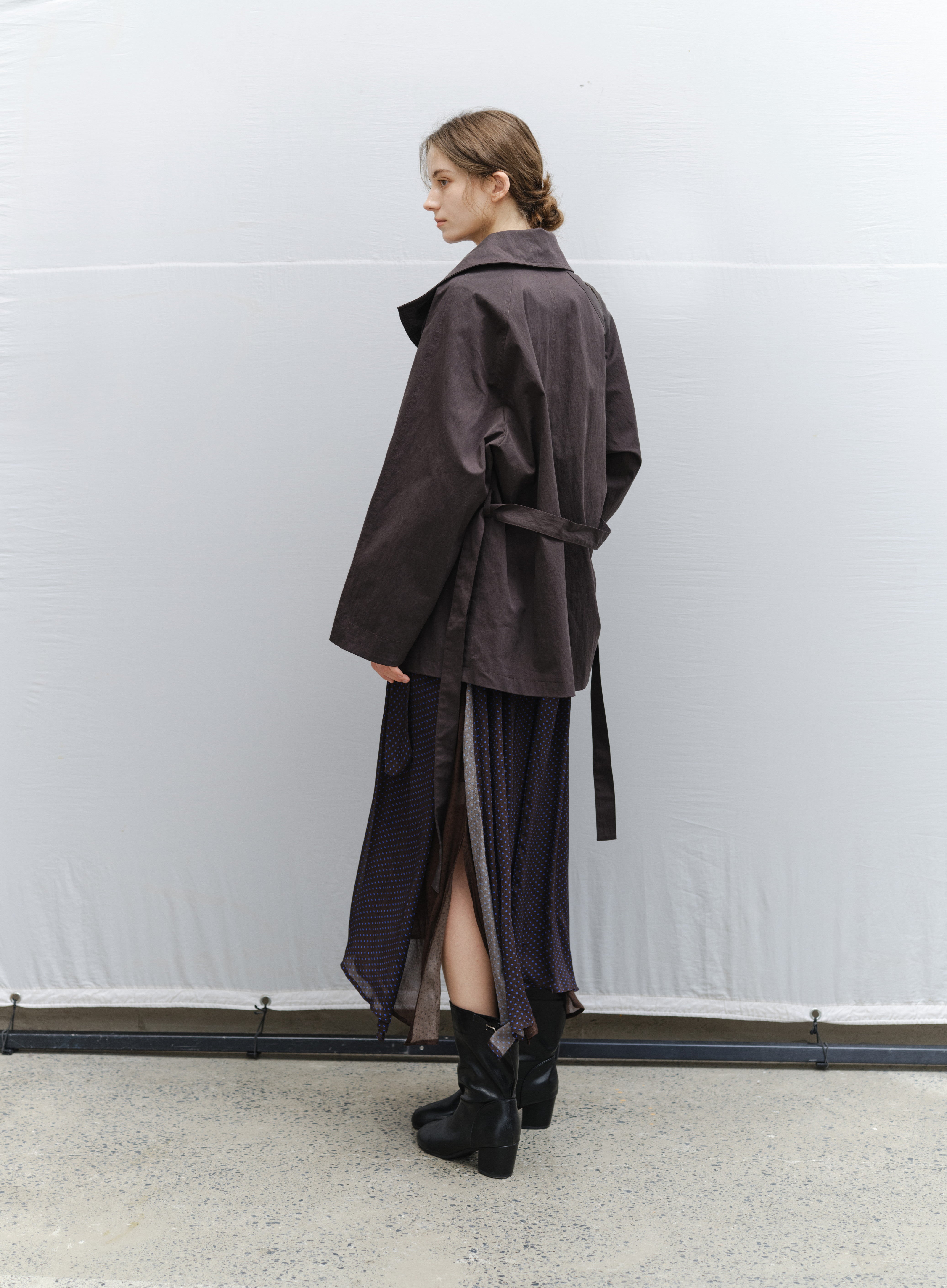 NATURAL COLOR MIDI TRENCH / ナチュラルカラーミドルトレンチ