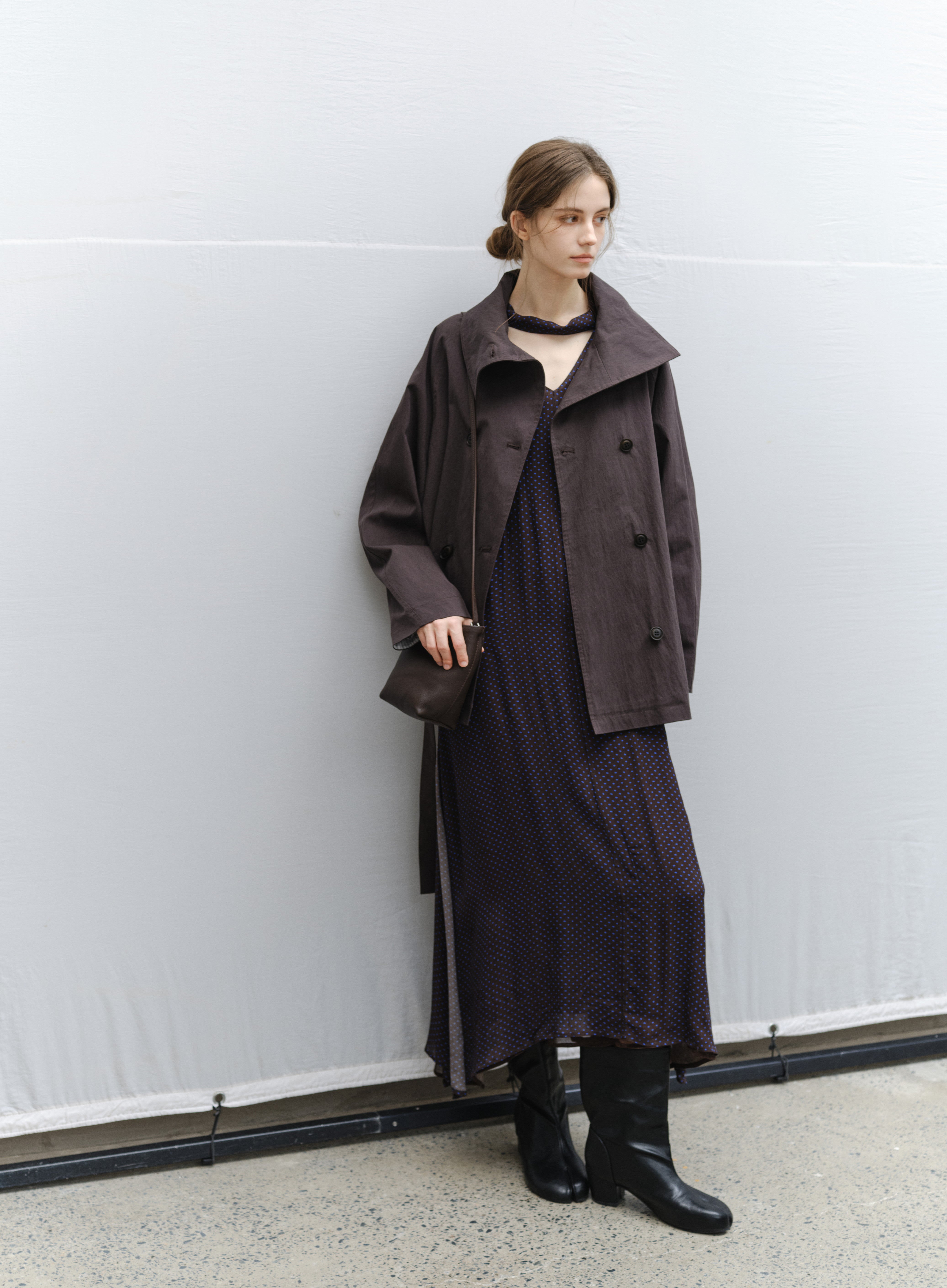 NATURAL COLOR MIDI TRENCH / ナチュラルカラーミドルトレンチ