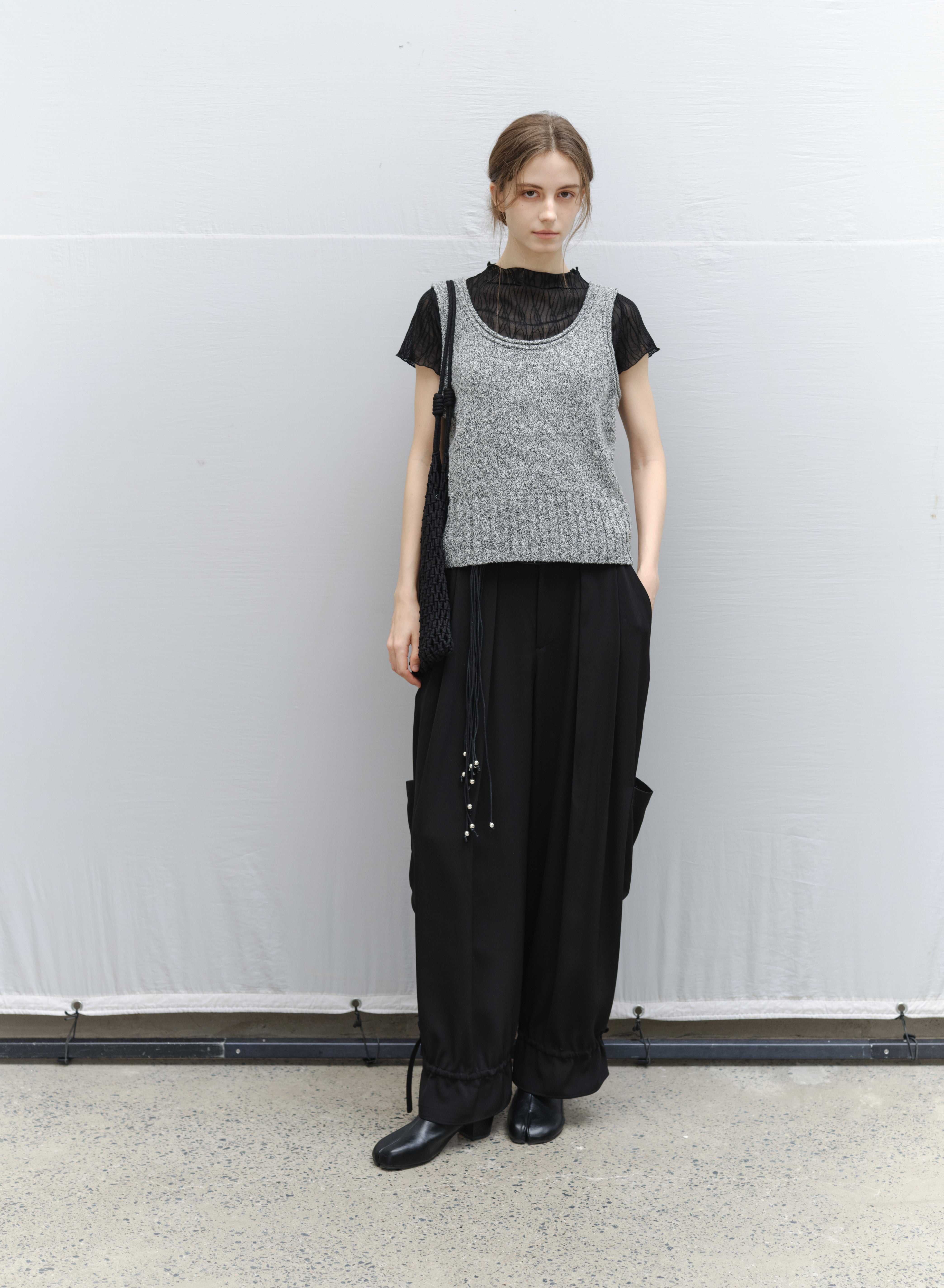 ROLL HEM KNIT VEST / ロールヘムニットベスト