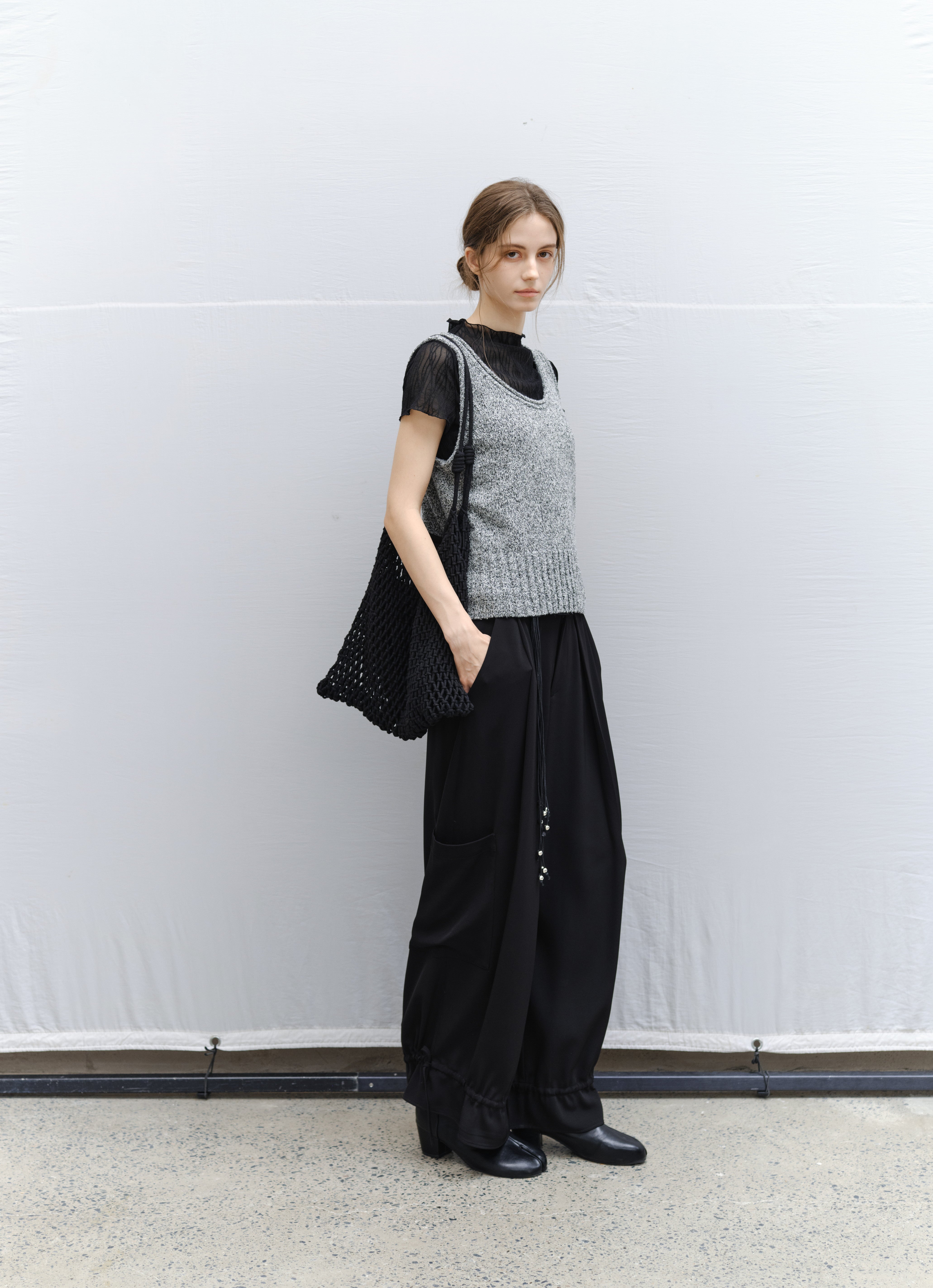WAVE JACQUARD SHEER TEE / ウェーブジャカードシアーティー