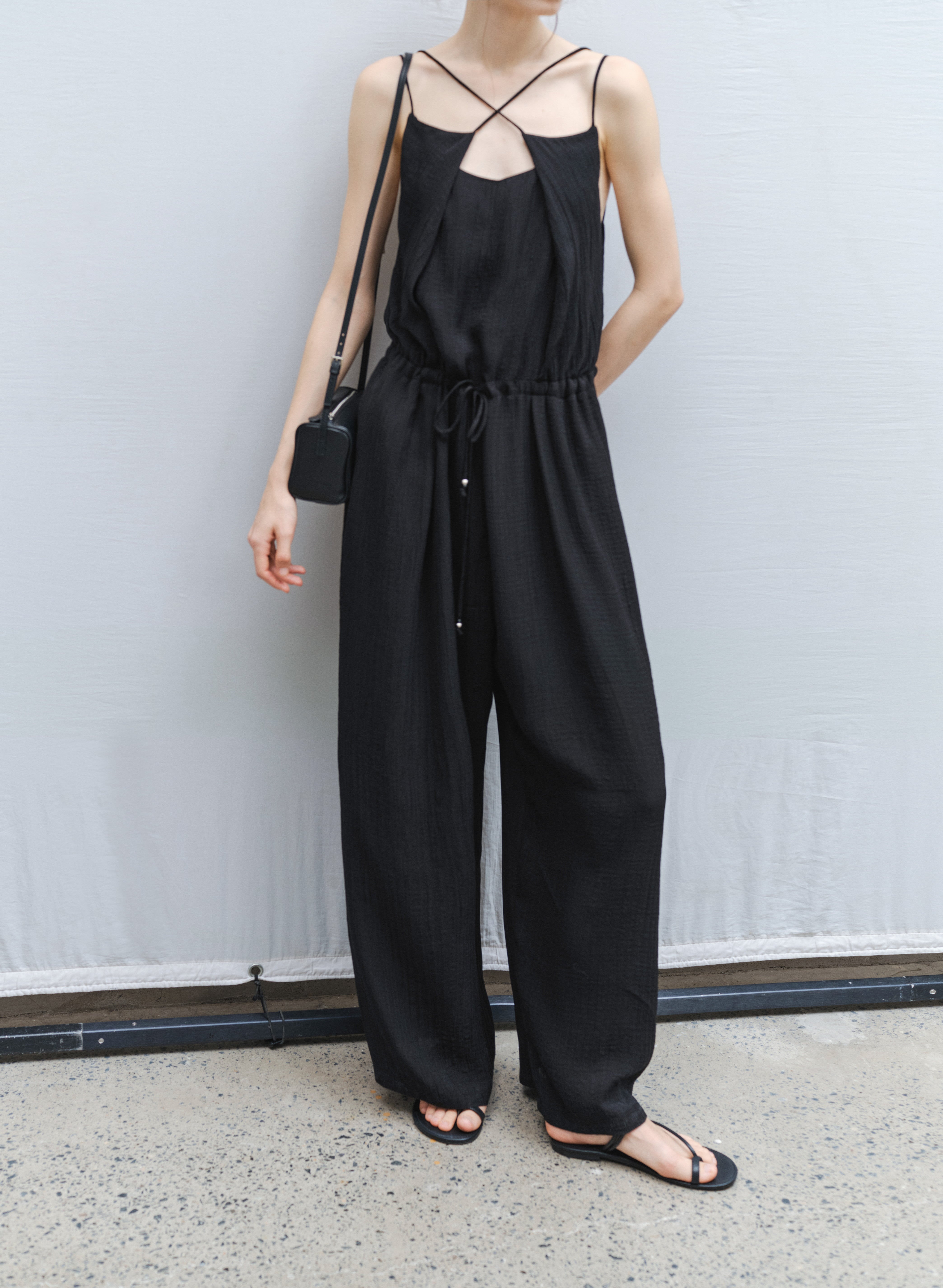 FLOW DRAPE CAMI SALOPETTE / フロードレープキャミサロペット