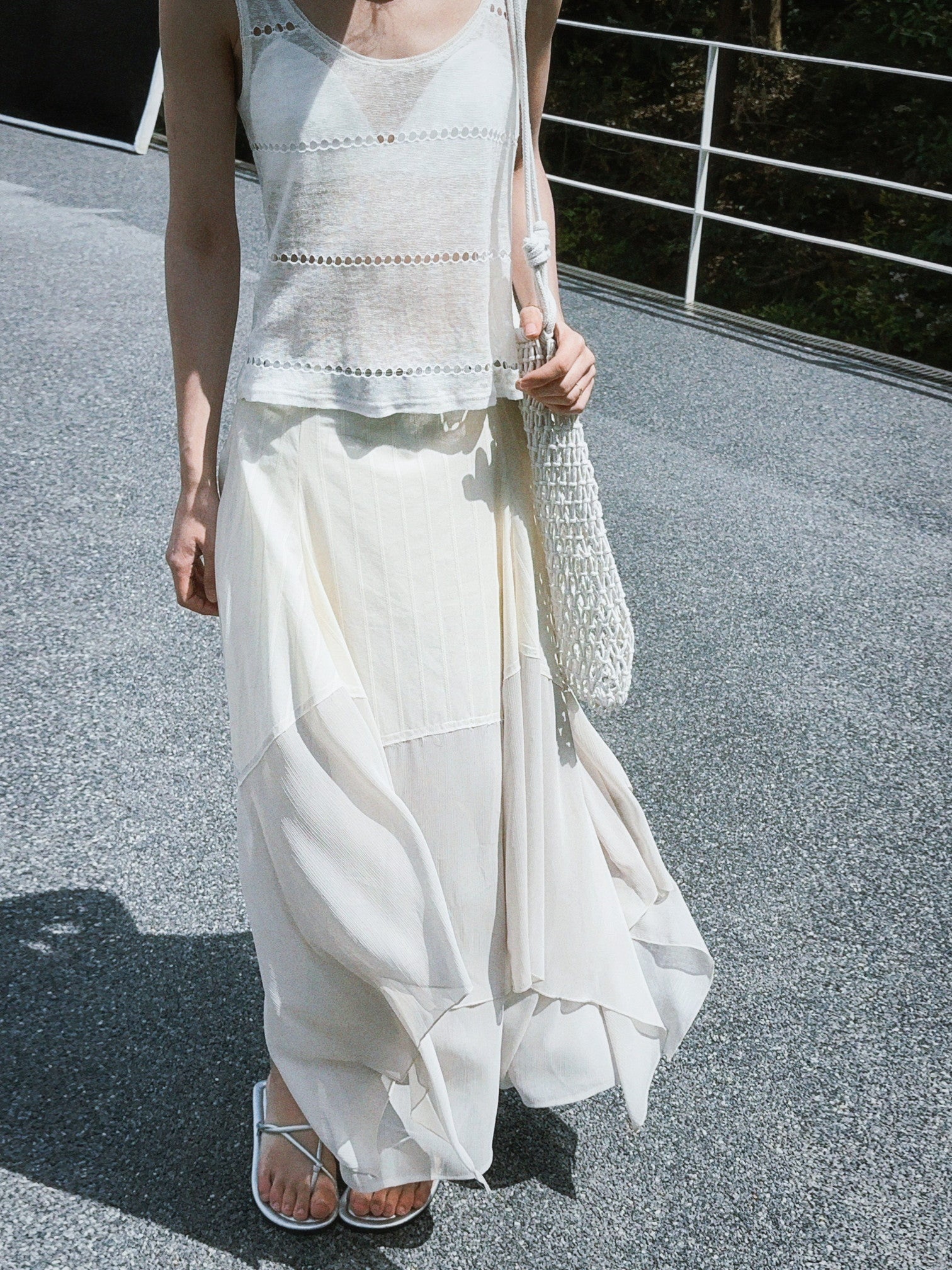 MIX FRILL TIERED SKIRT / ミックスフリルティアードスカート