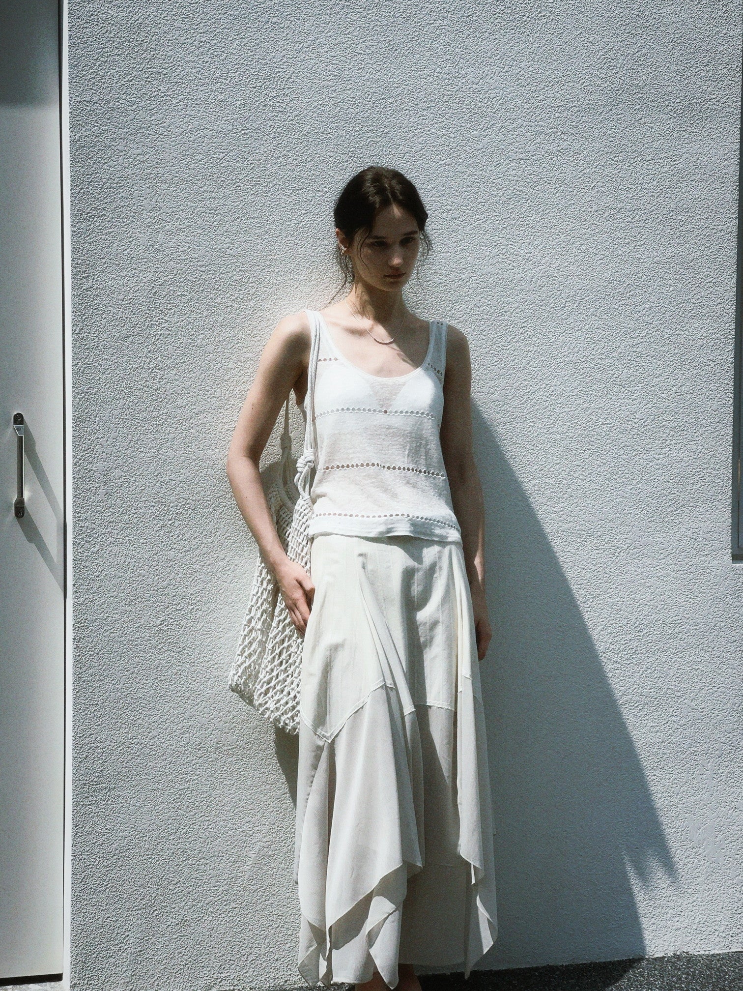 MIX FRILL TIERED SKIRT