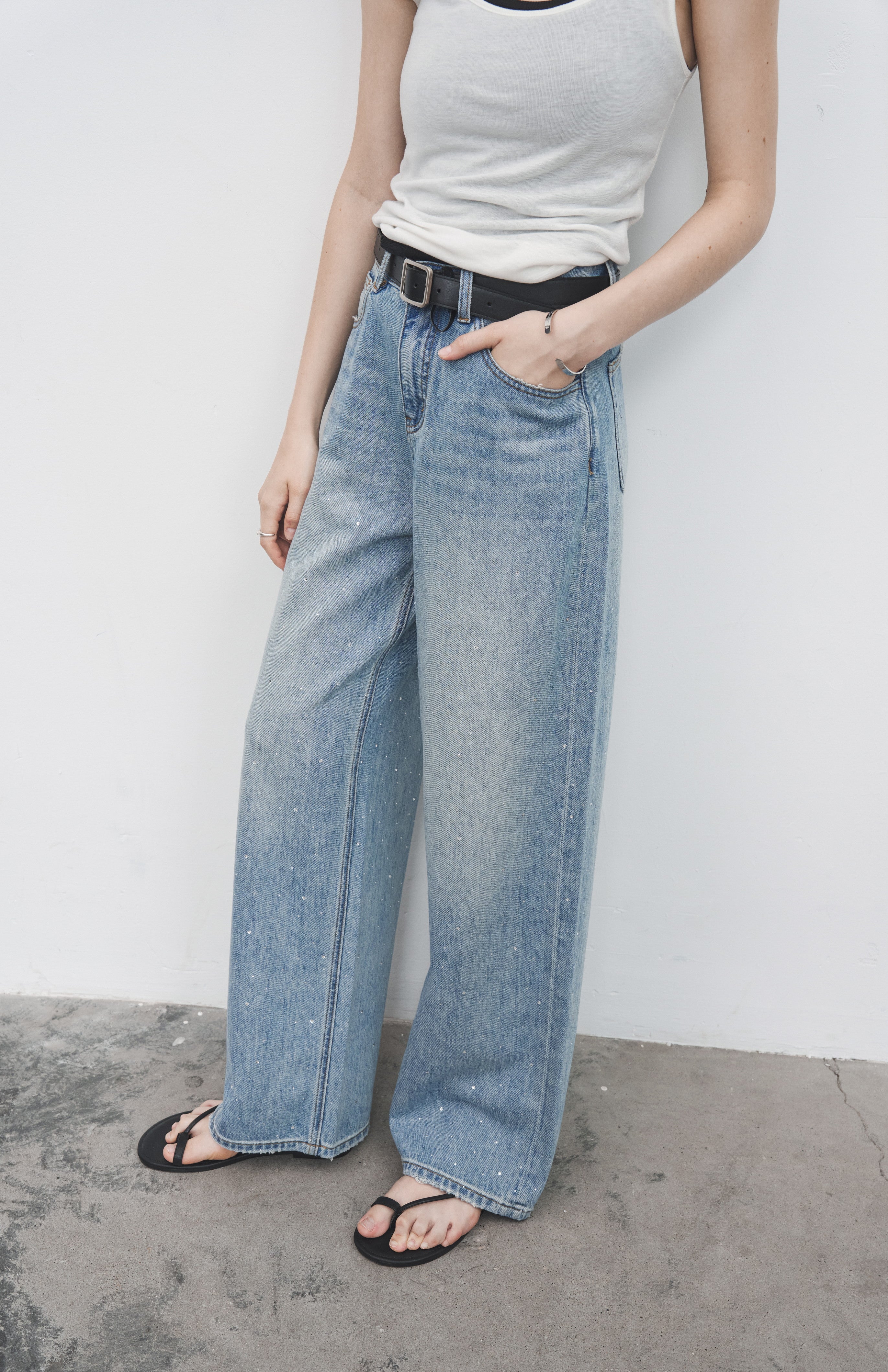 SEA SALT BLUE JEANS